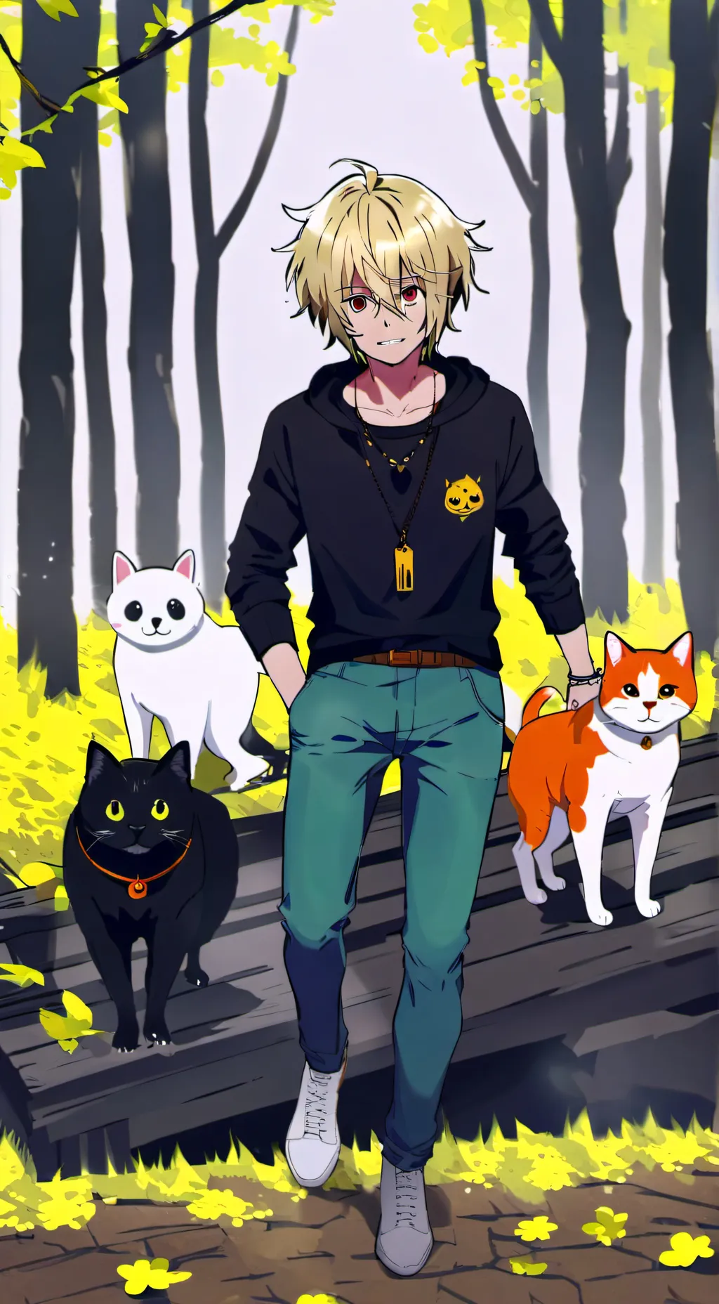 ai character: suru el del bosque background