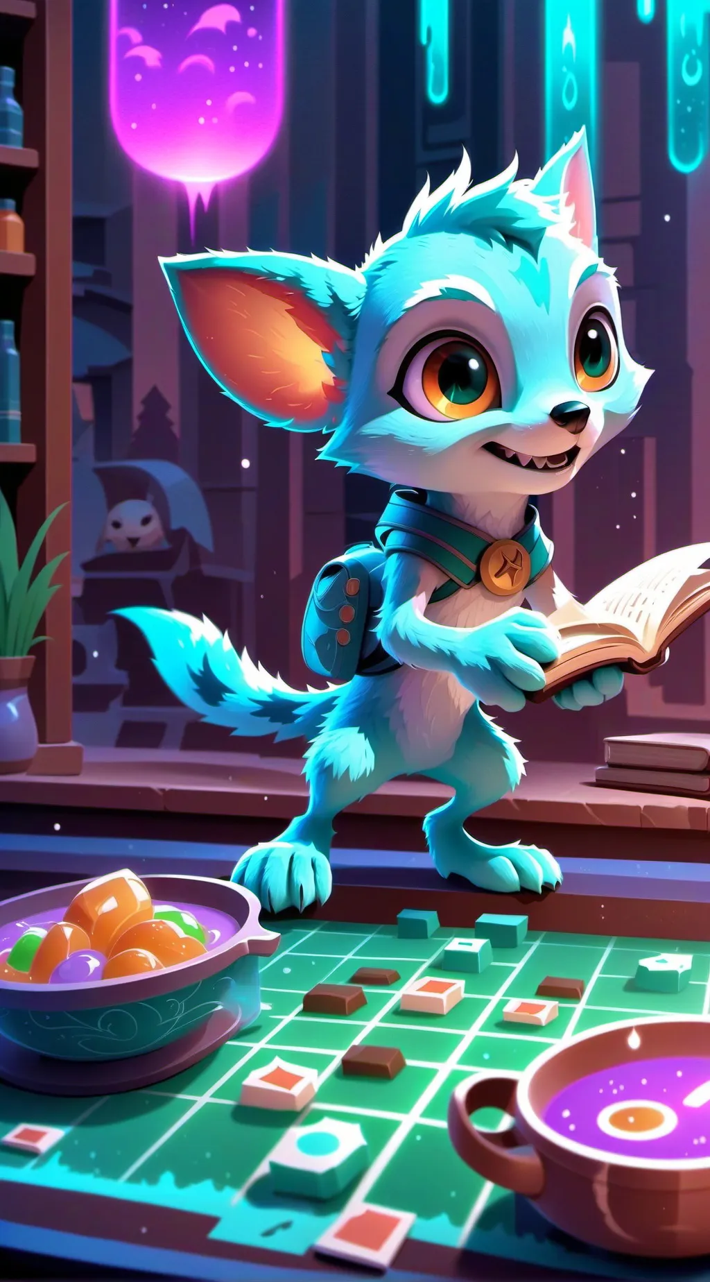 ai character: sprunki vs furry background