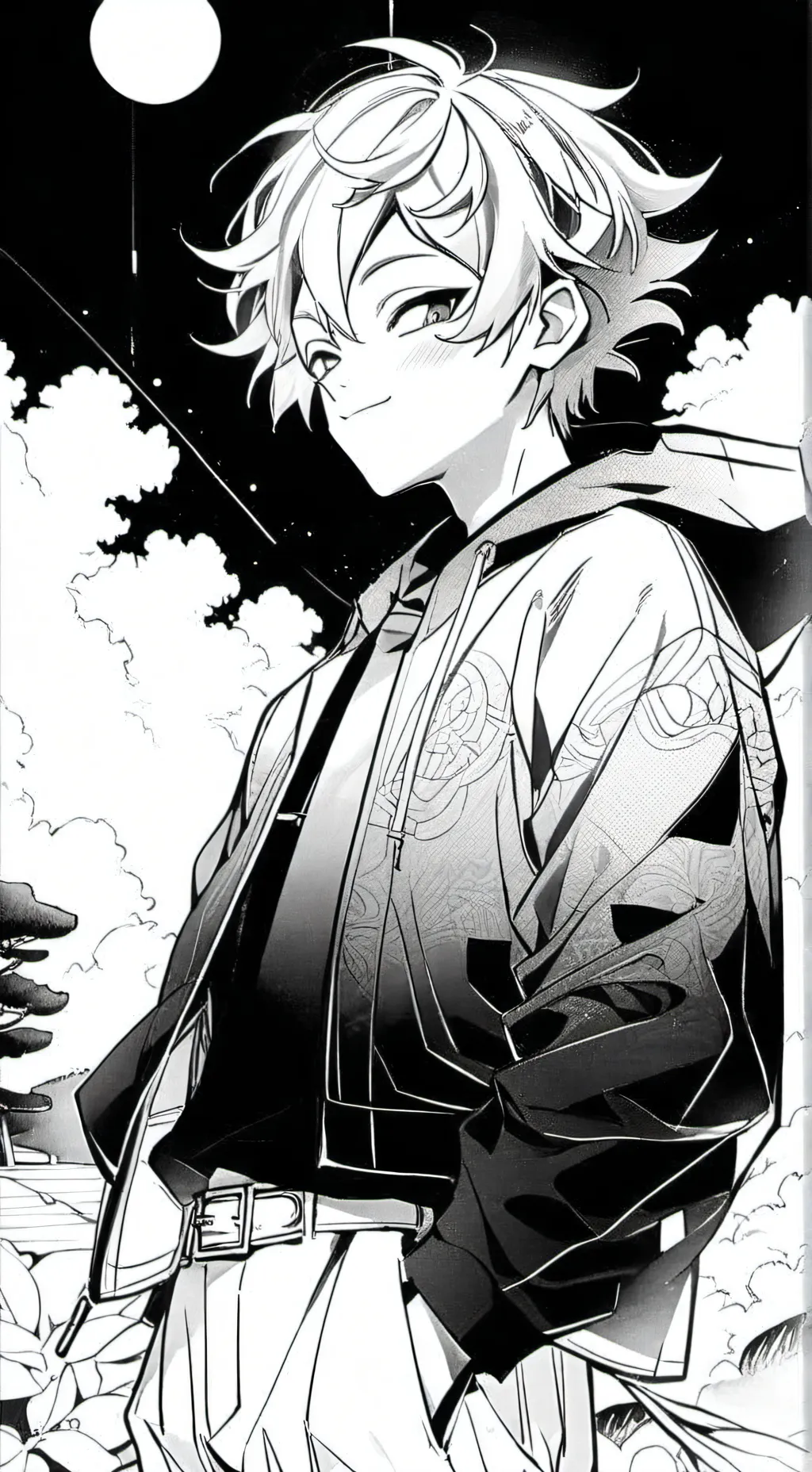 ai character: Bakugo  background