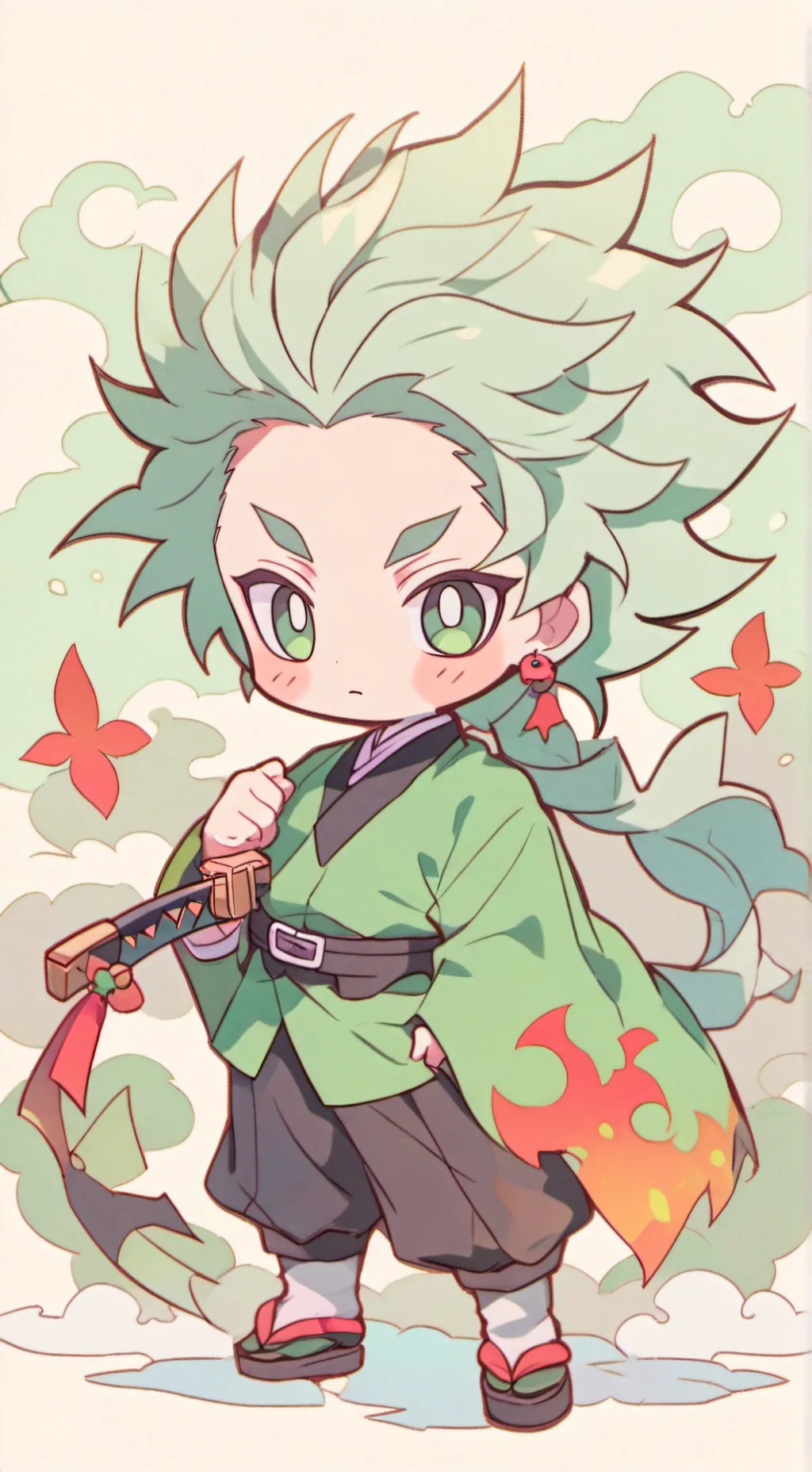 ai character: renGoku  background