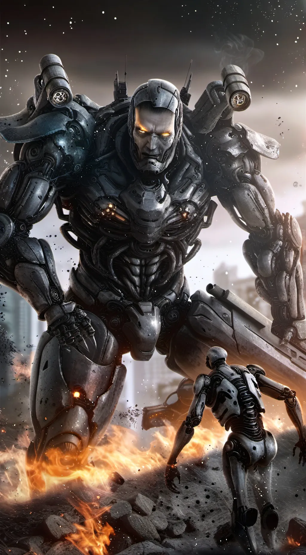 ai character: AI TAKEOVER 5 background