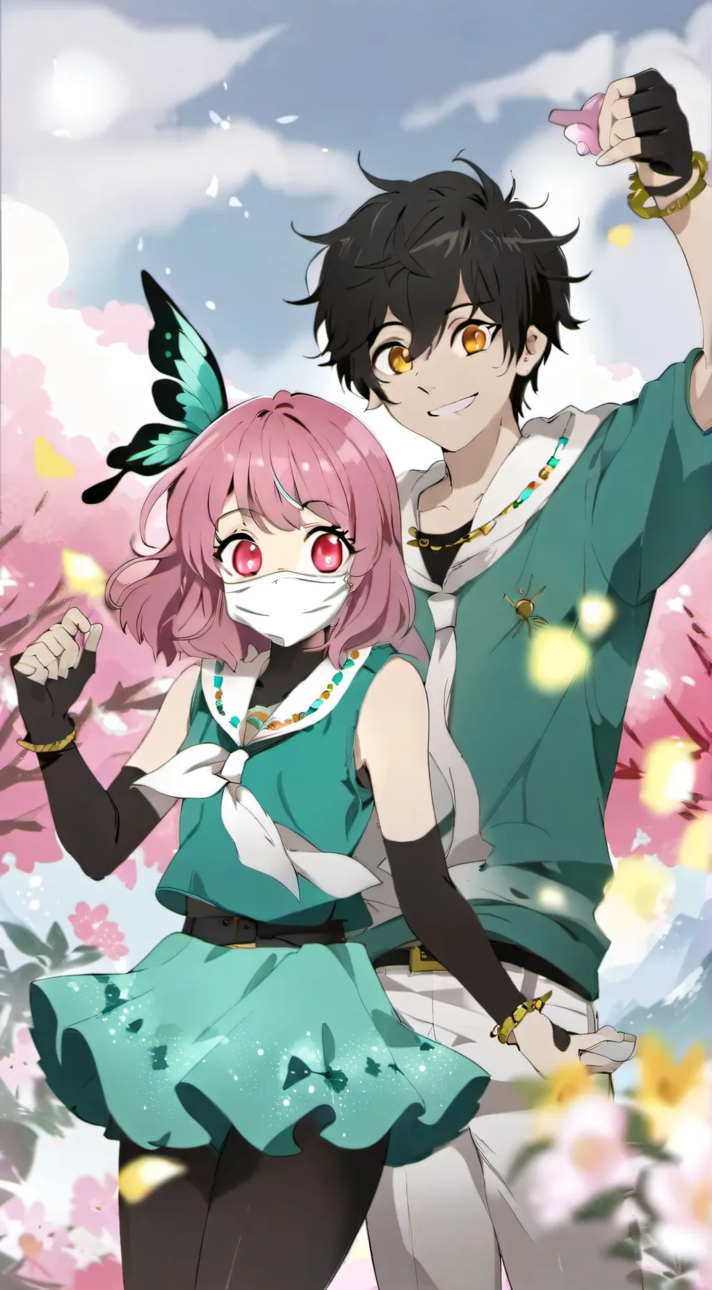 ai character: Mitsuri x obanai background