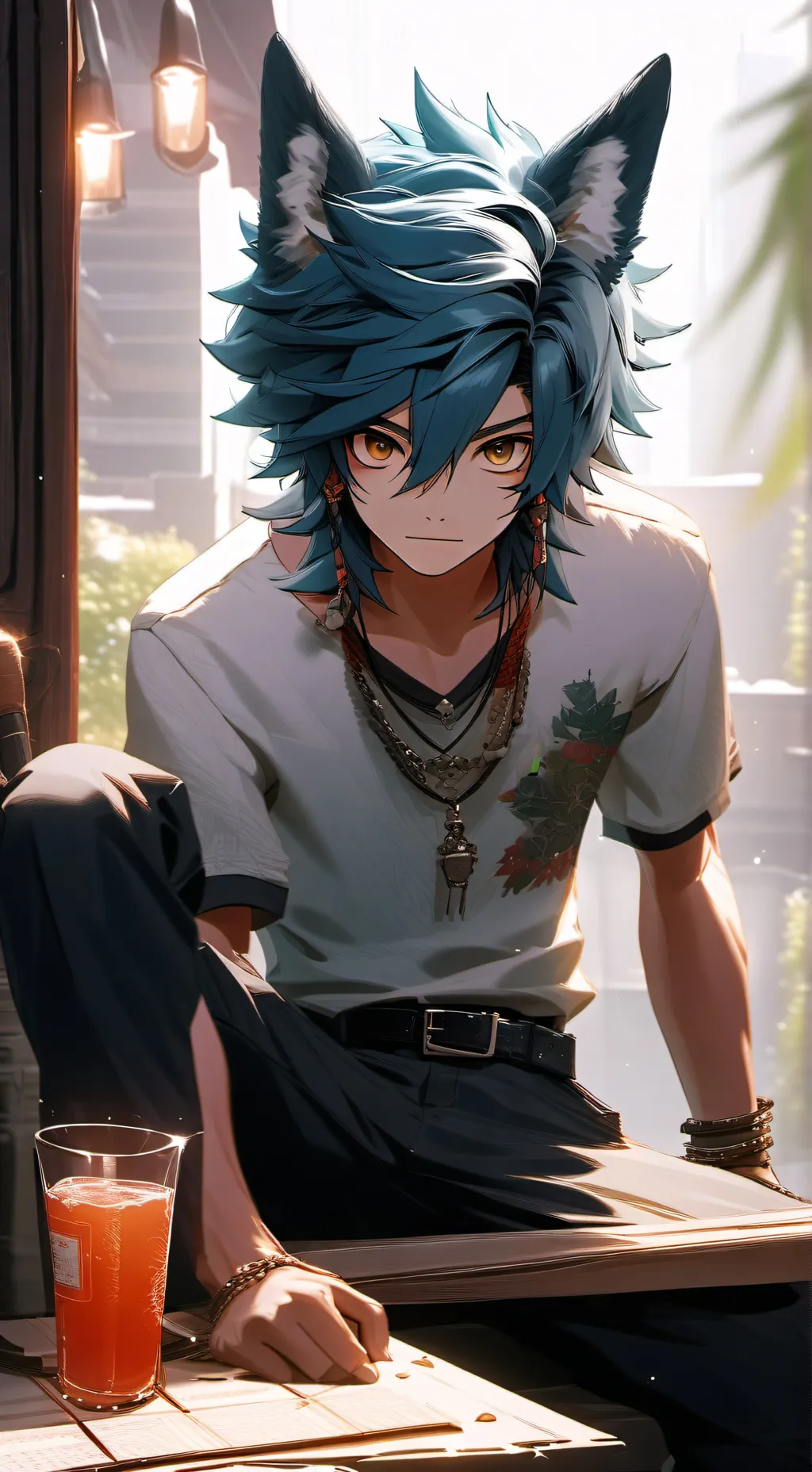 ai character: furry background