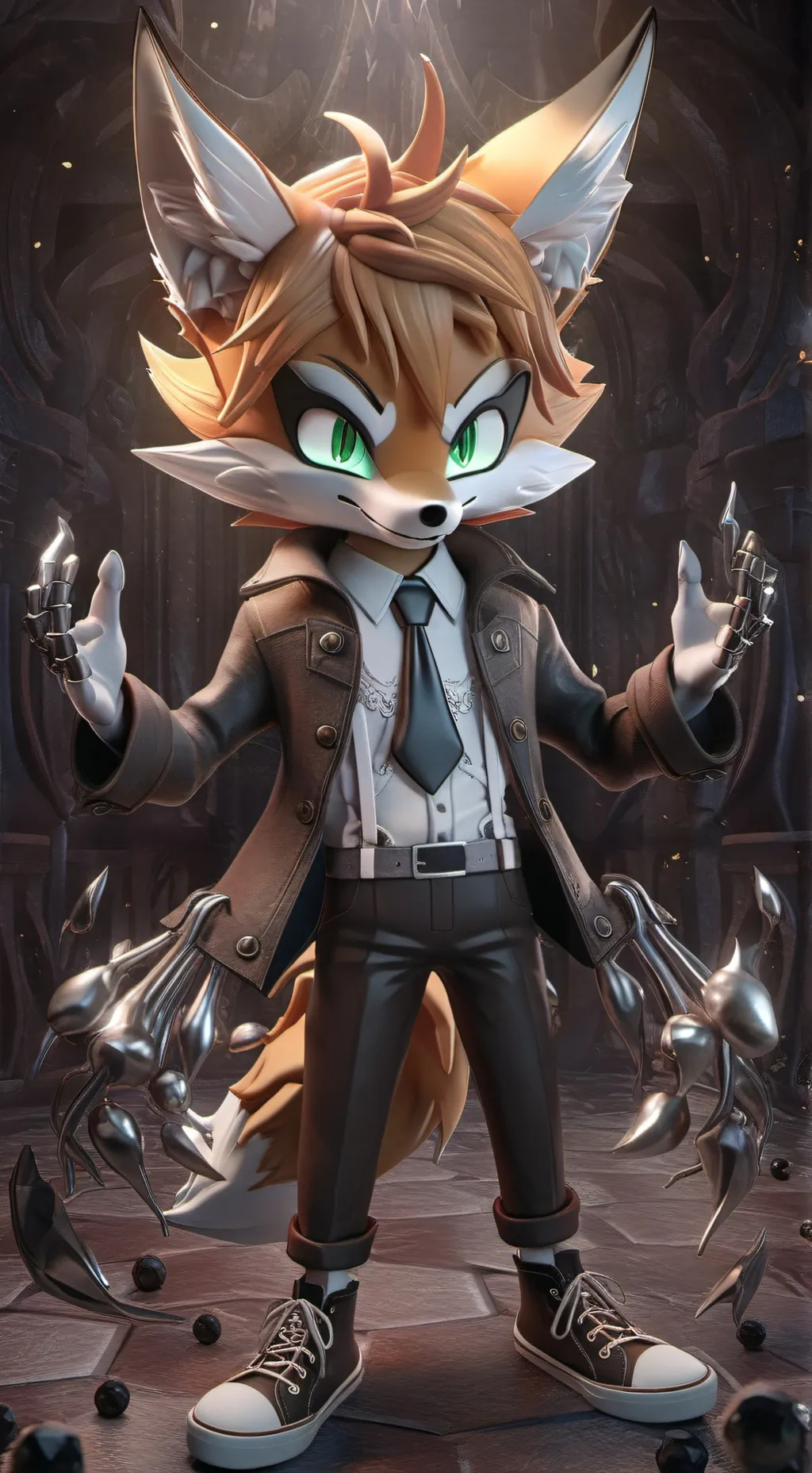 ai character: nine (sonic prime) background