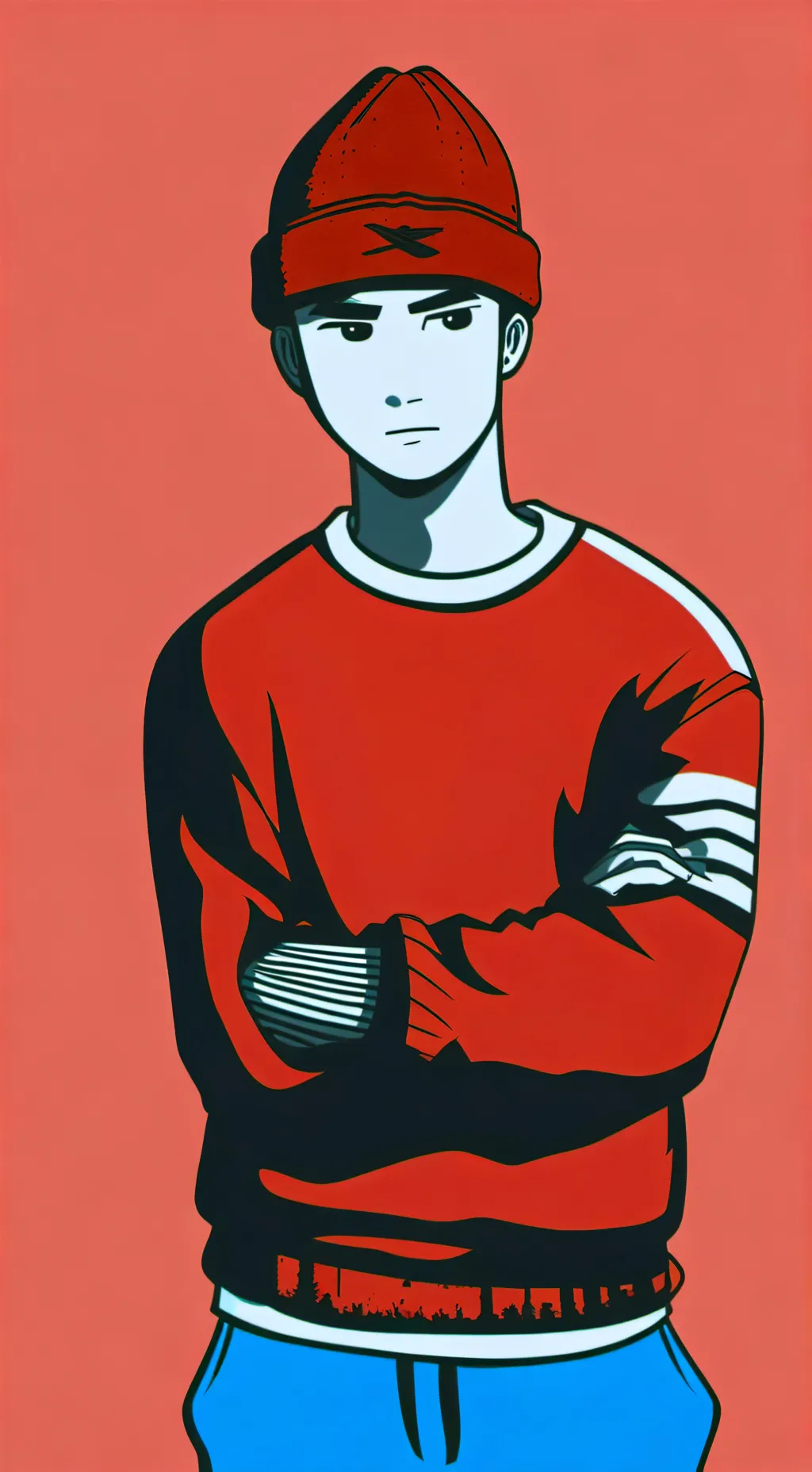 ai character: jack the blank background