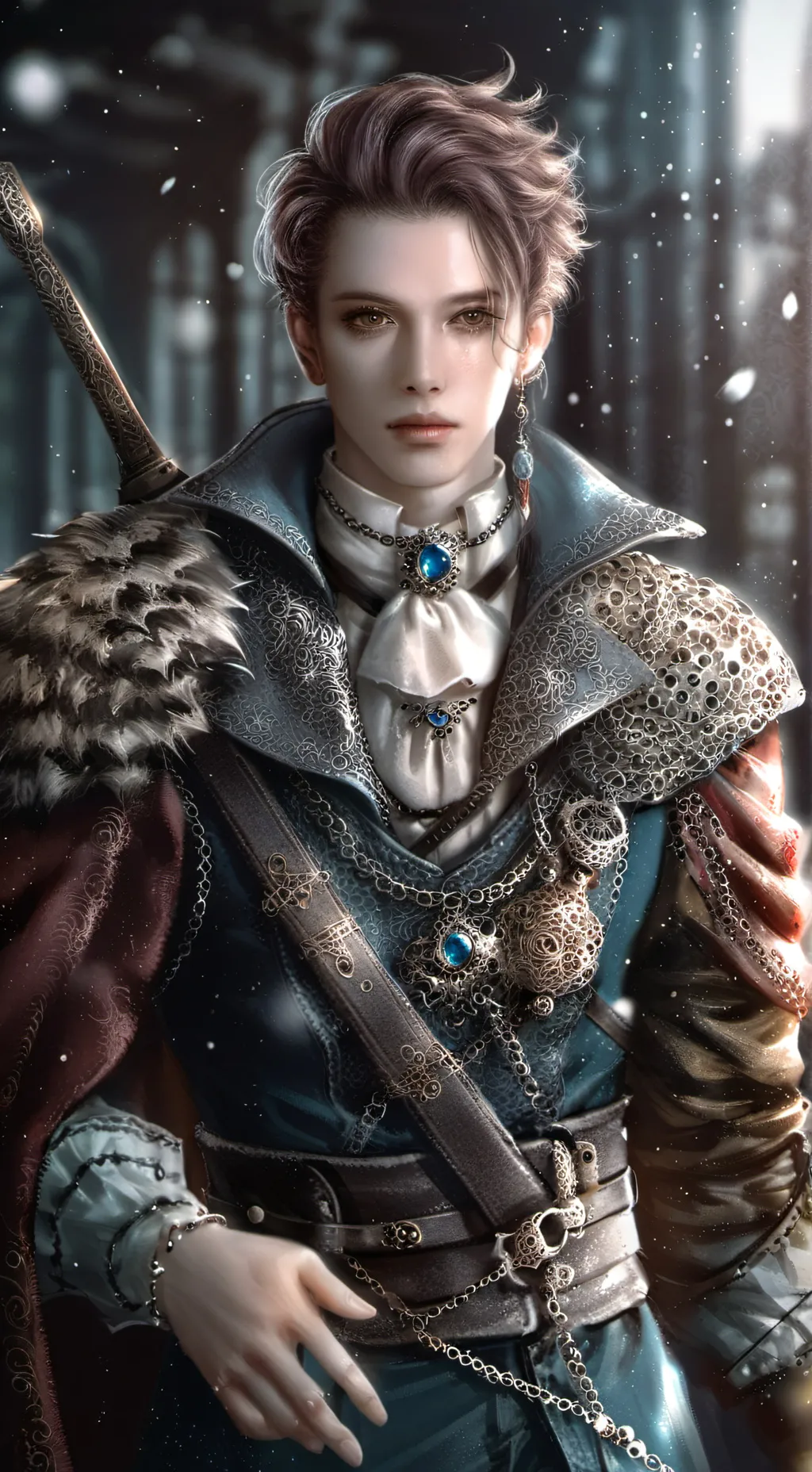 ai character: 初镜凯 background