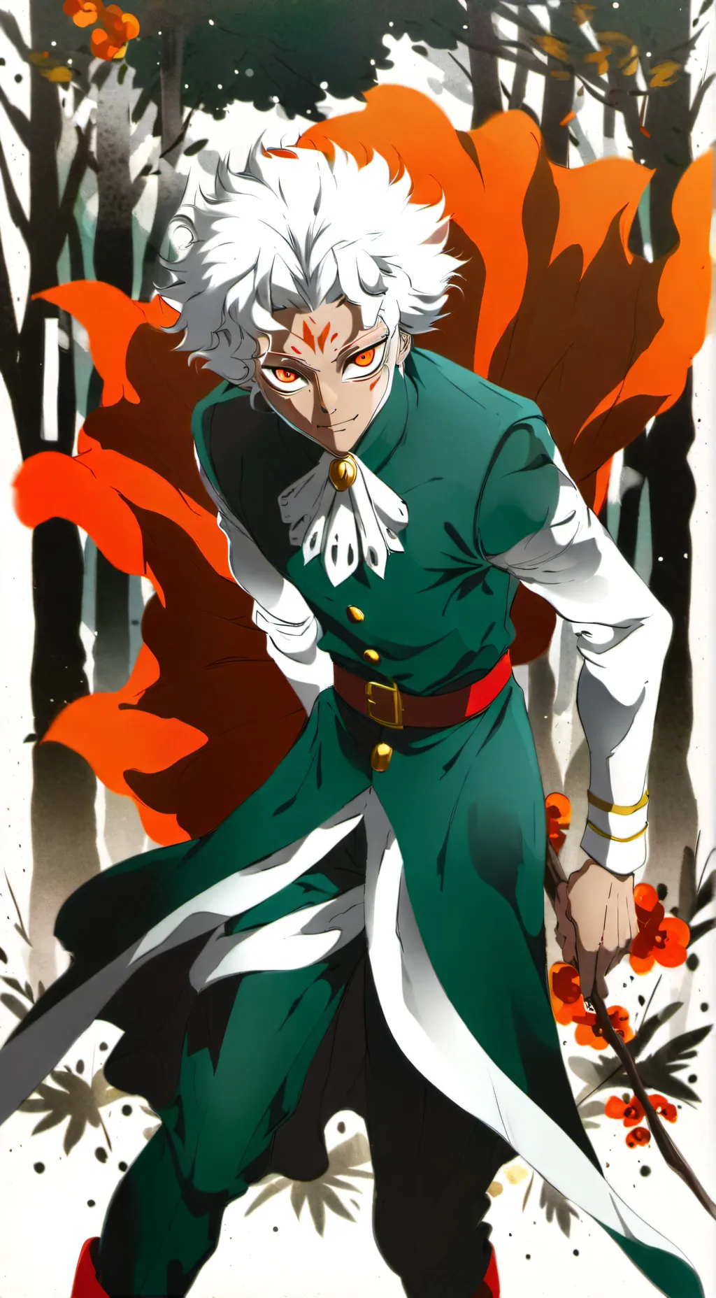 ai character: Dandadan  background