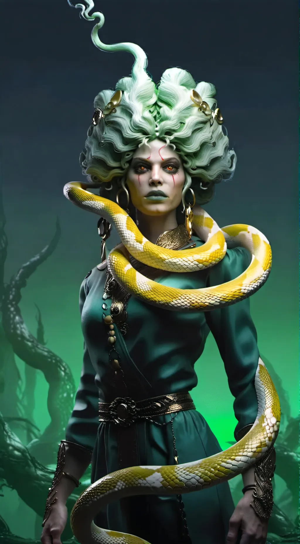 ai character: MEDUSA background
