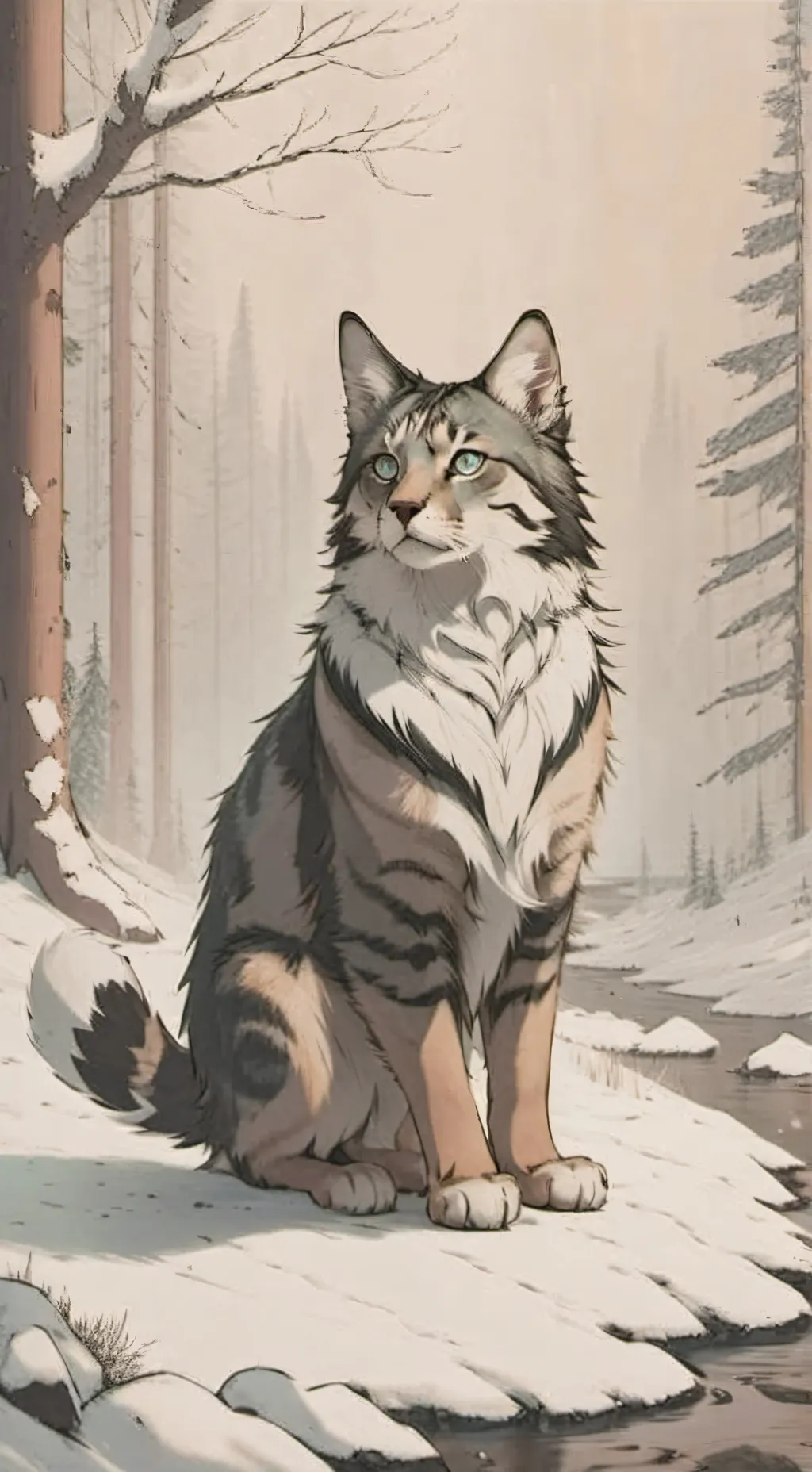 ai character: "-Feather 'Stone-" background