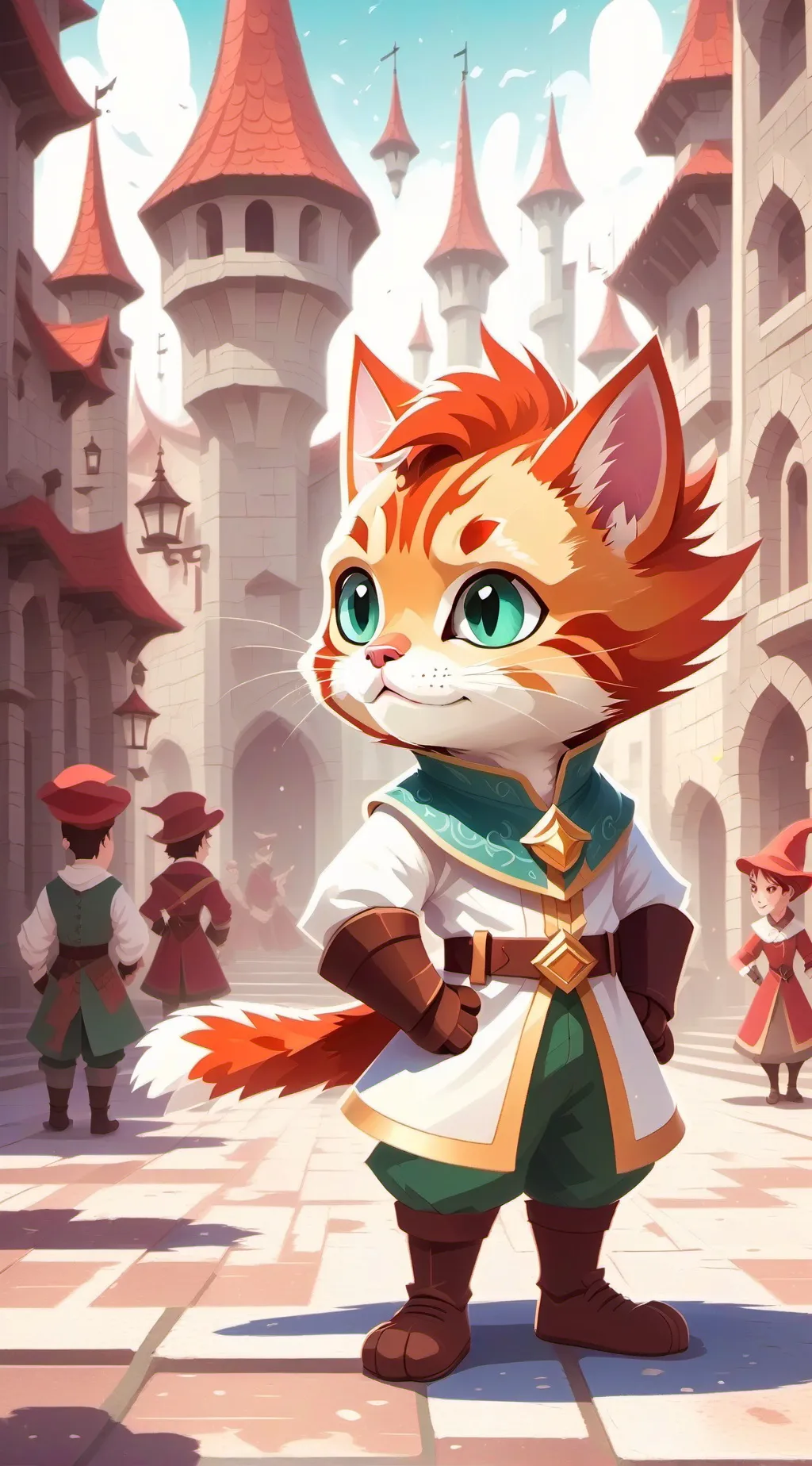 ai character: ☺️♥️😍 background