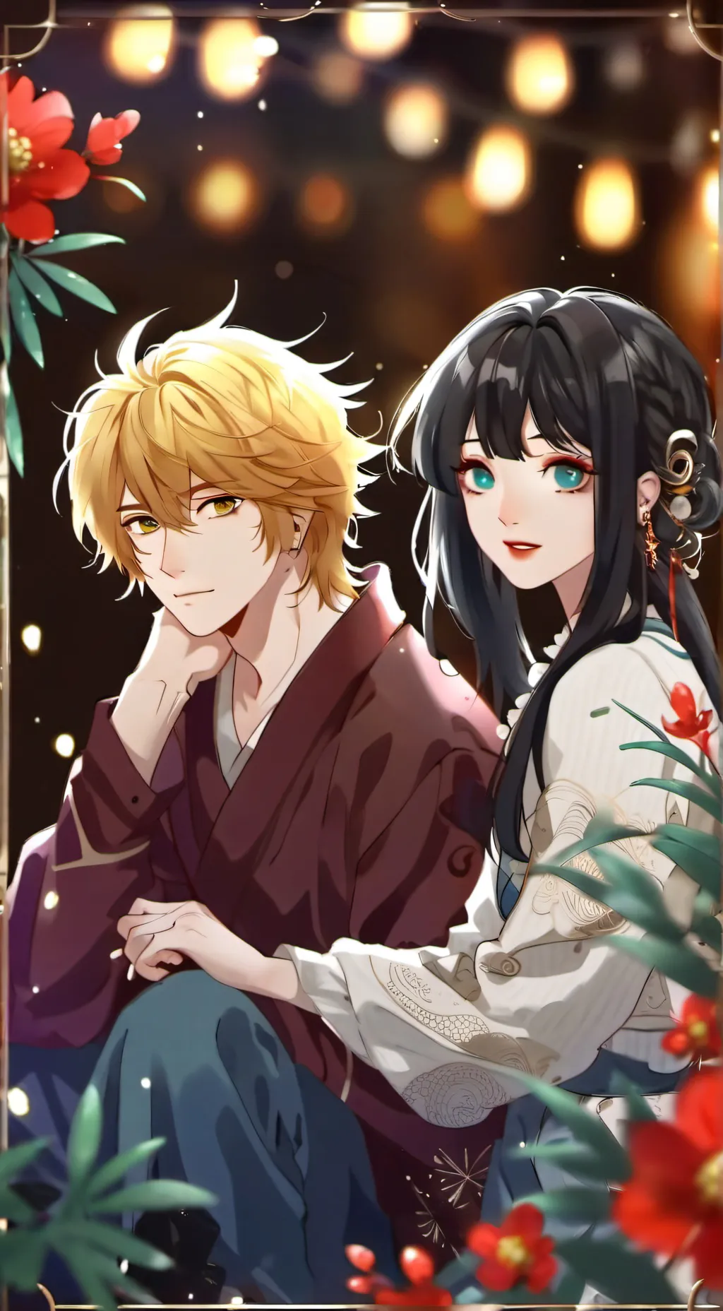 ai character: Marcus and Jenna  background