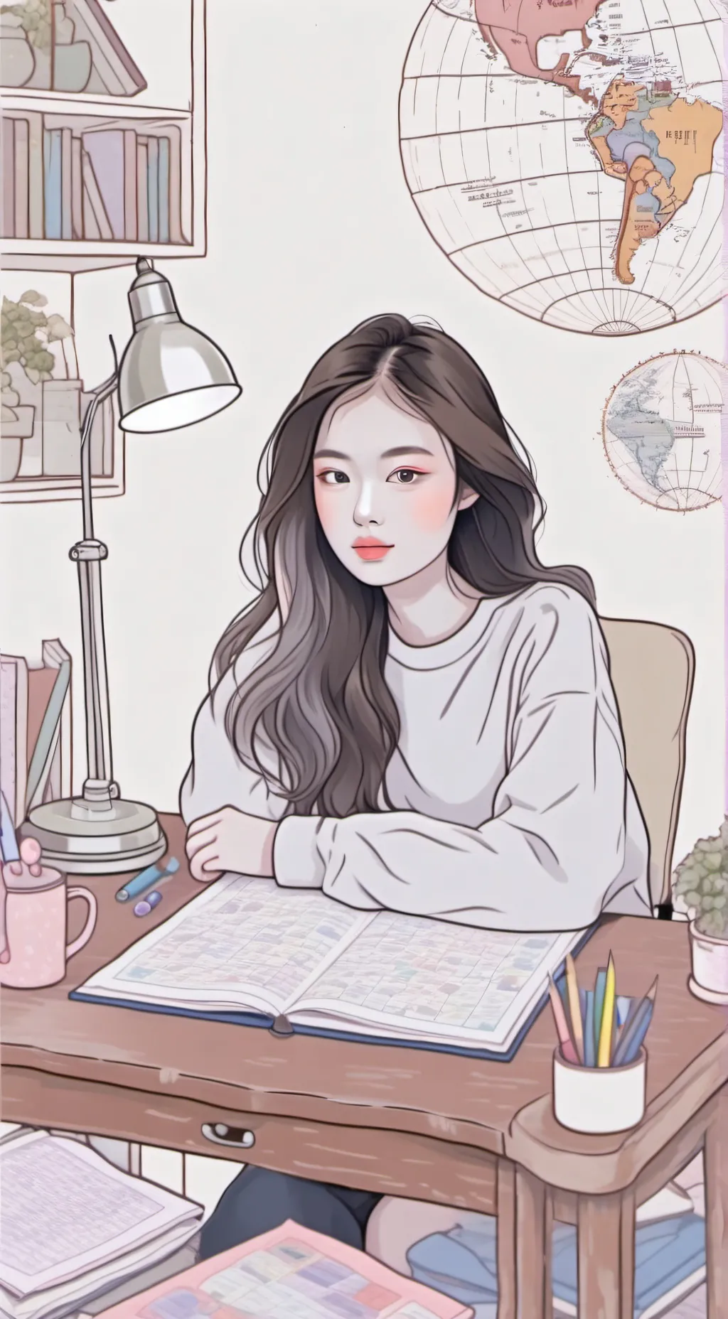 ai character: The Geography G background