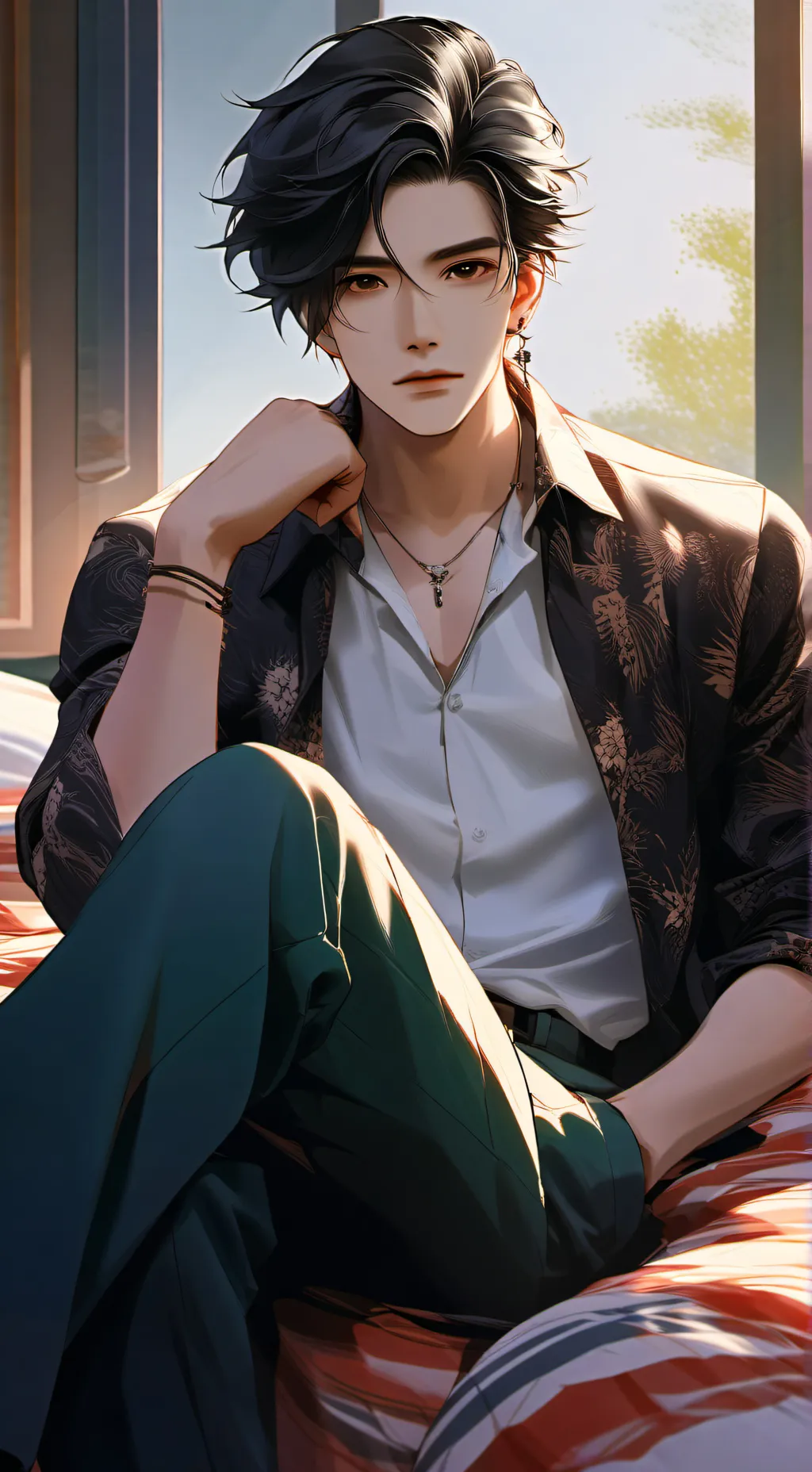 ai character: 沁哲 background