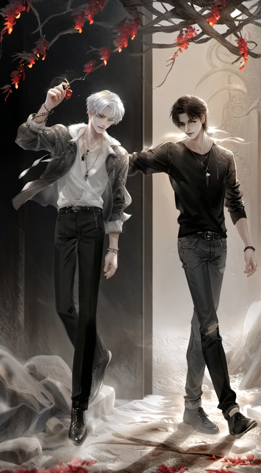 ai character: Erik y Julian background