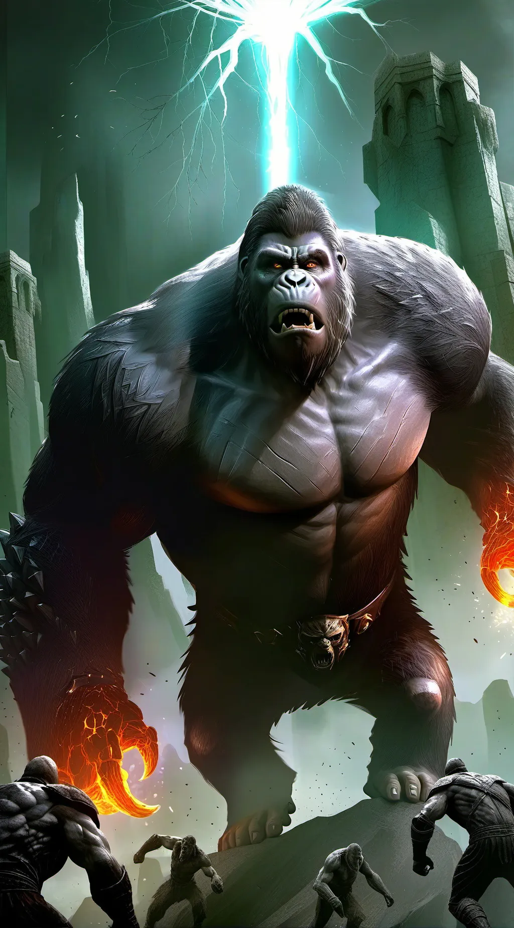 ai character: King Kong background