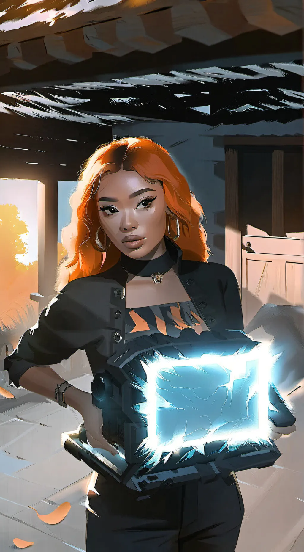 ai character: ice spice background