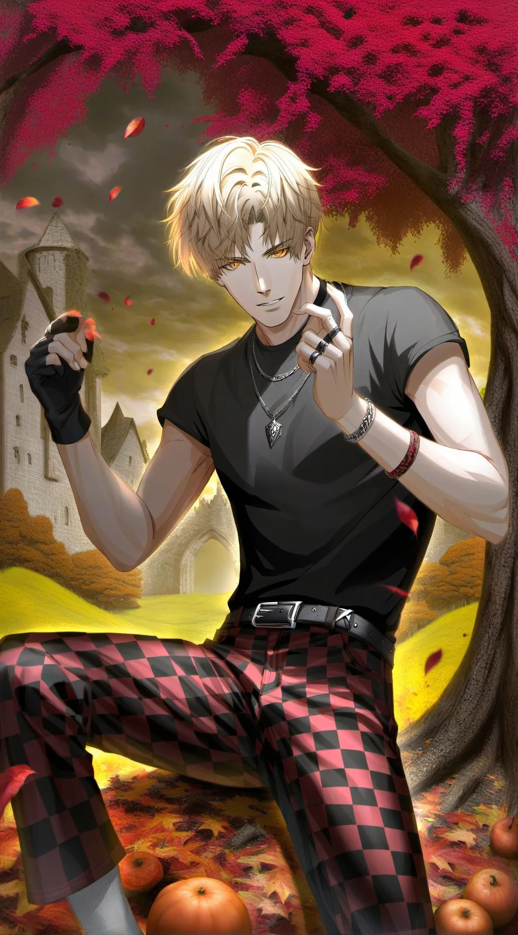 ai character: Katsuki Bakugo  background