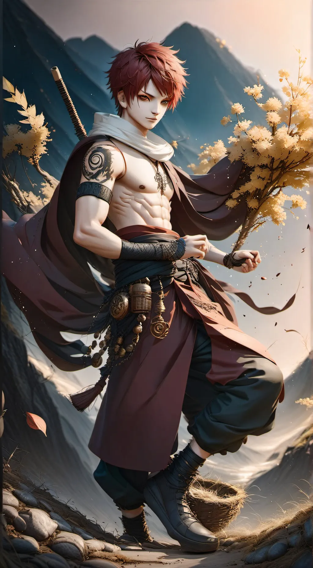 ai character: Gaara background