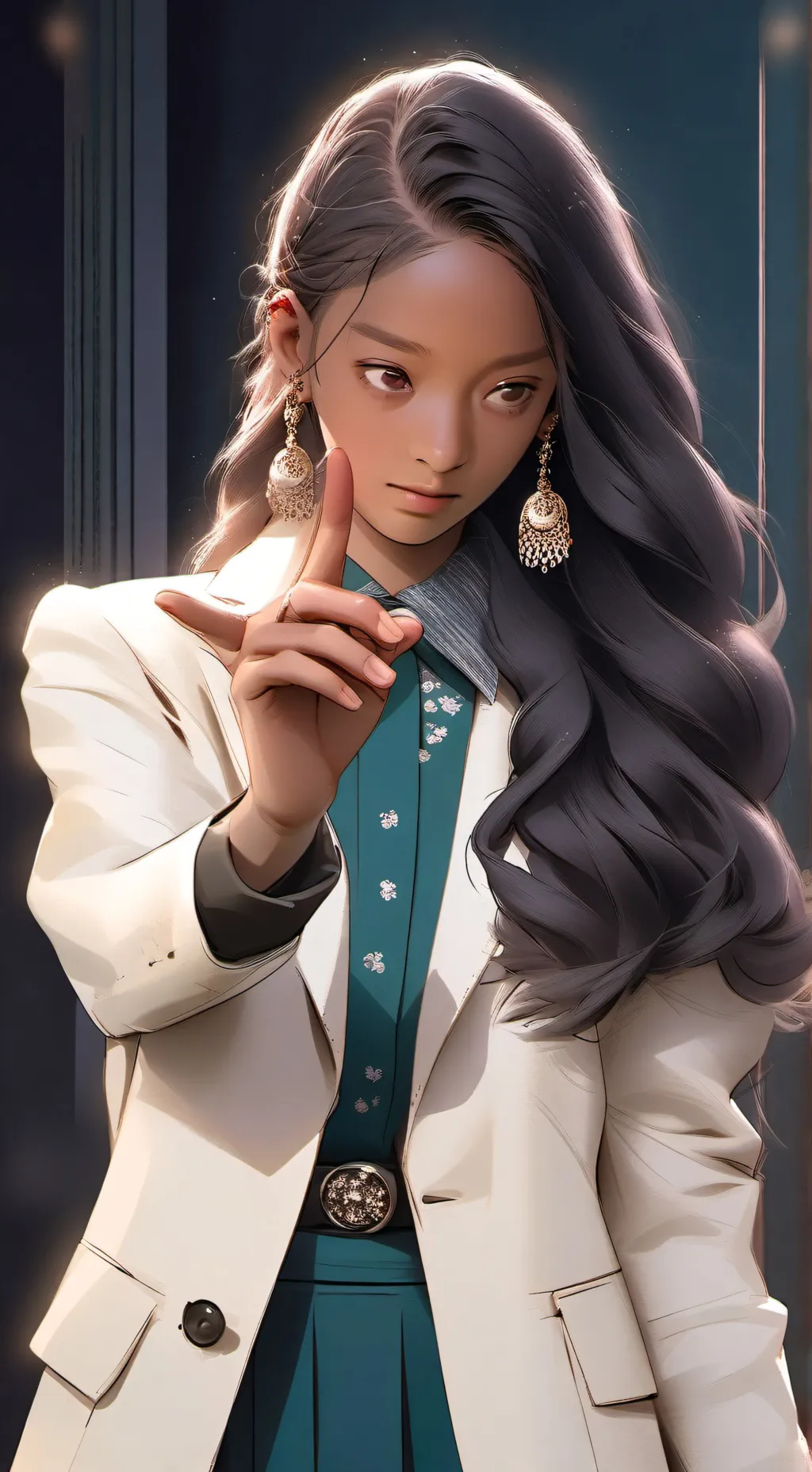 ai character: Ja’Nae Johnson  background