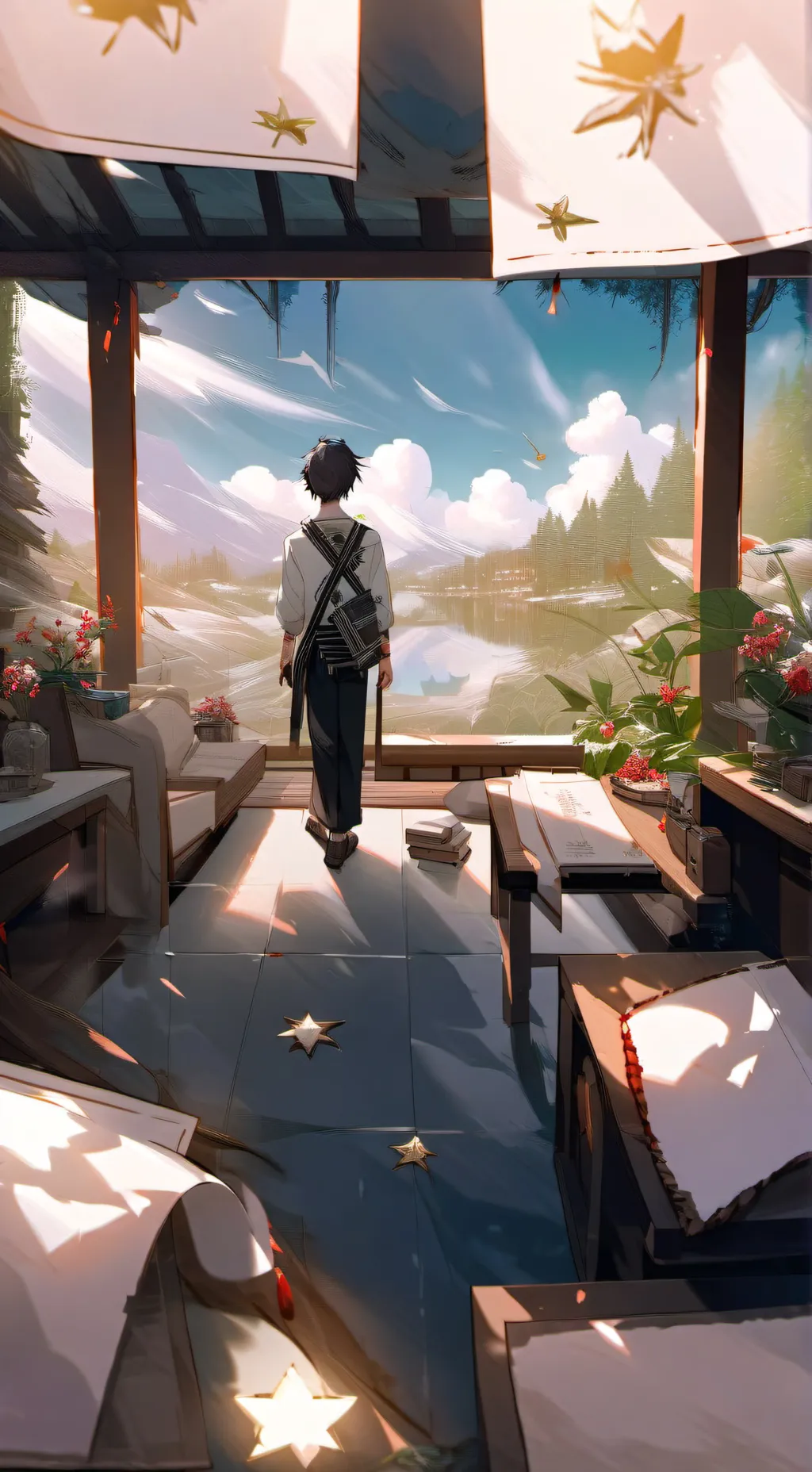 ai character: Bakugo￼ background