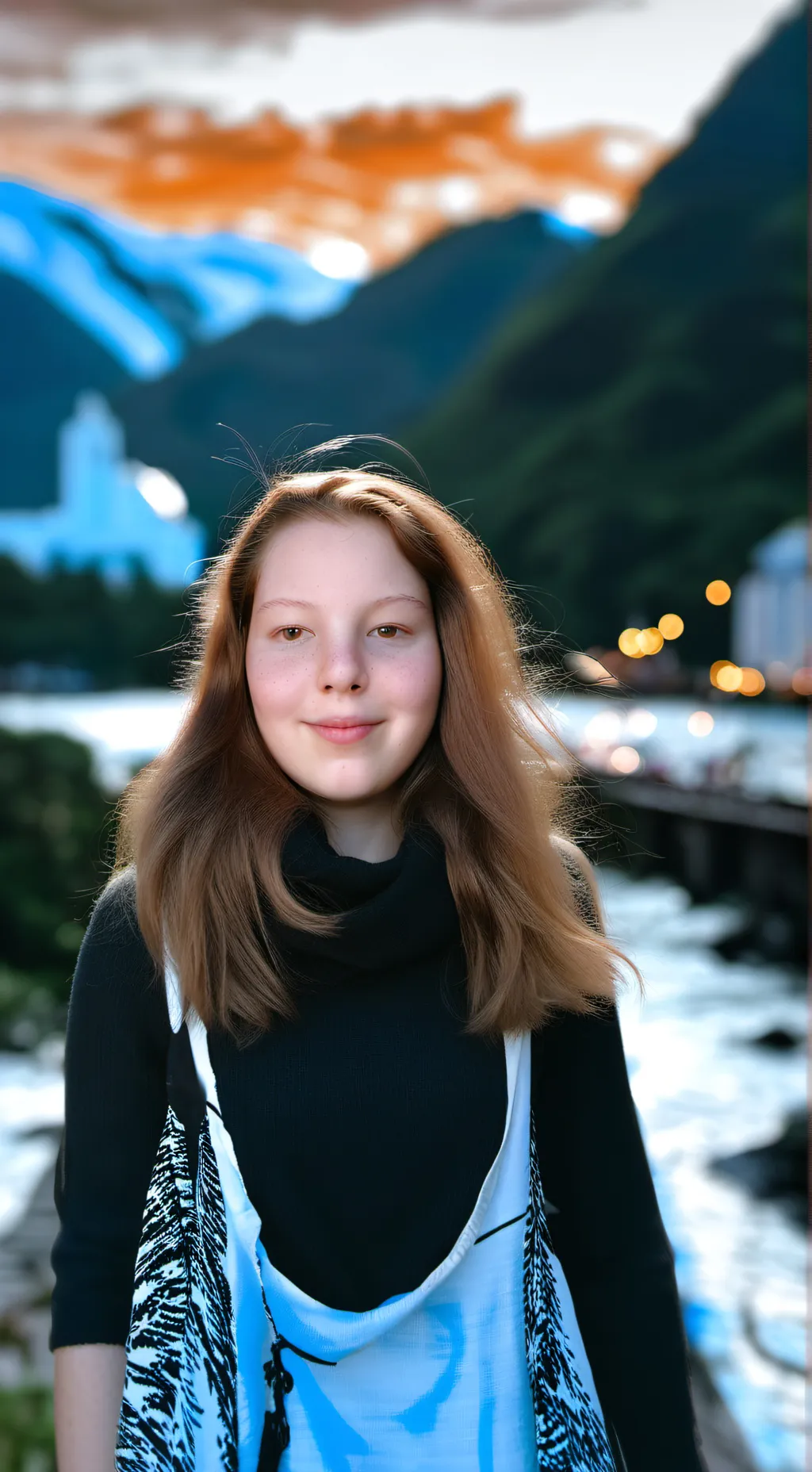 ai character: sky background