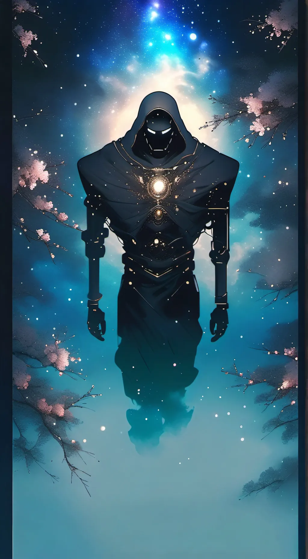 ai character: AI TAKE OVER ghost background