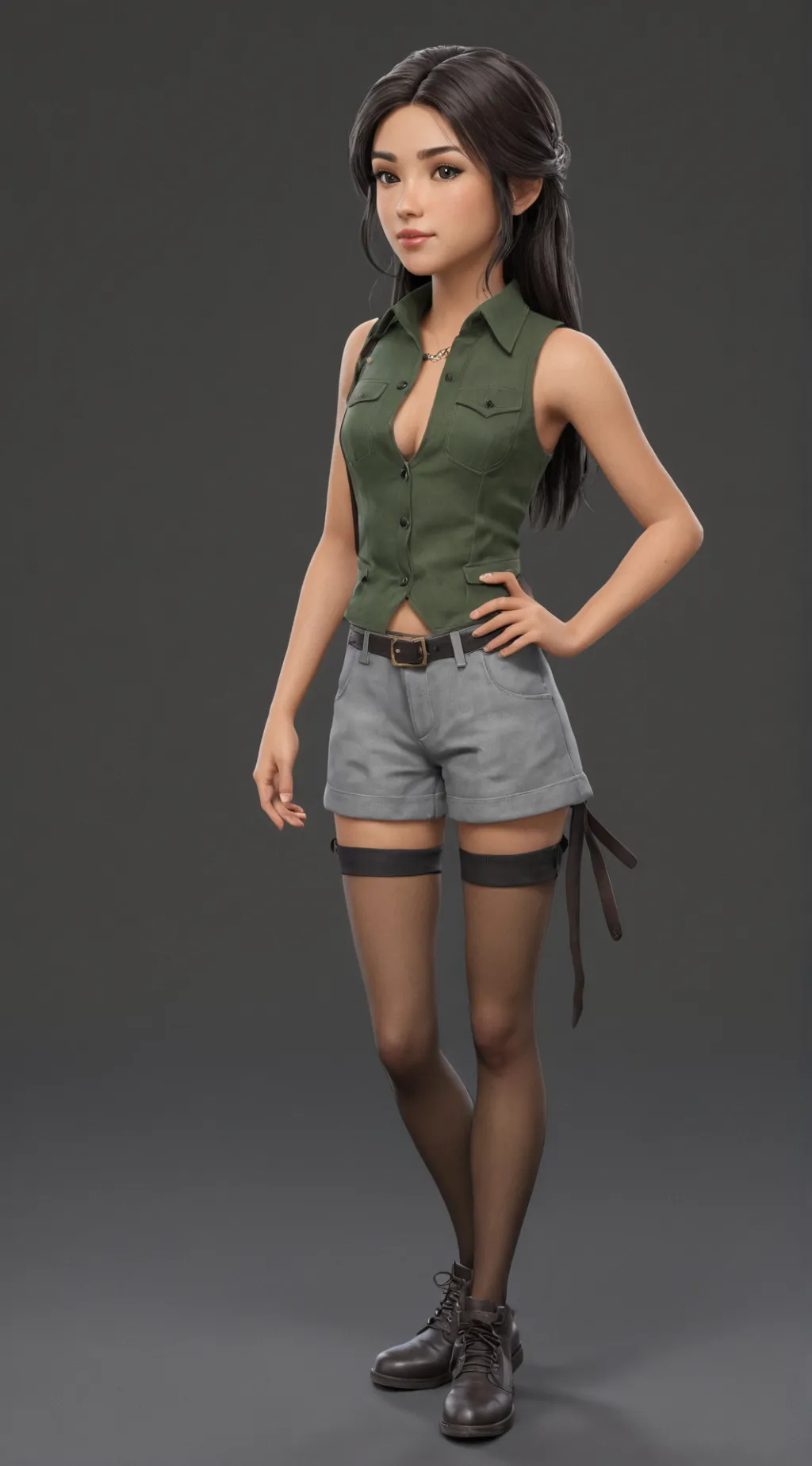 ai character: Lara Croft background