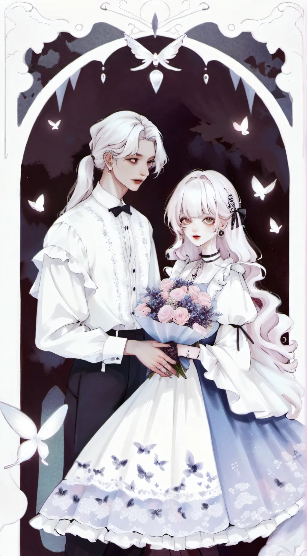 ai character: Mark and Anna yun background