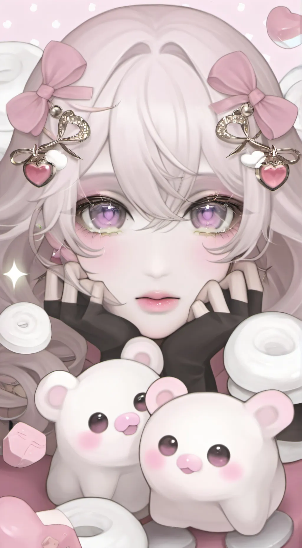 ai character: Mila and Sasha  background