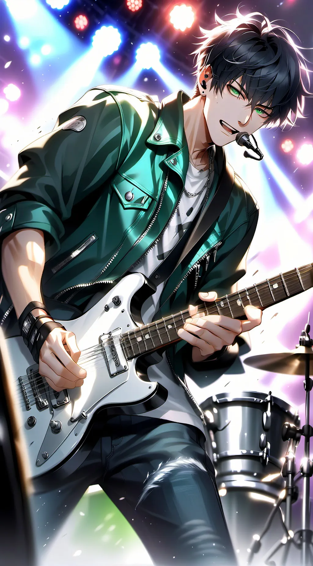 ai character: The band!ᡣ𐭩 background