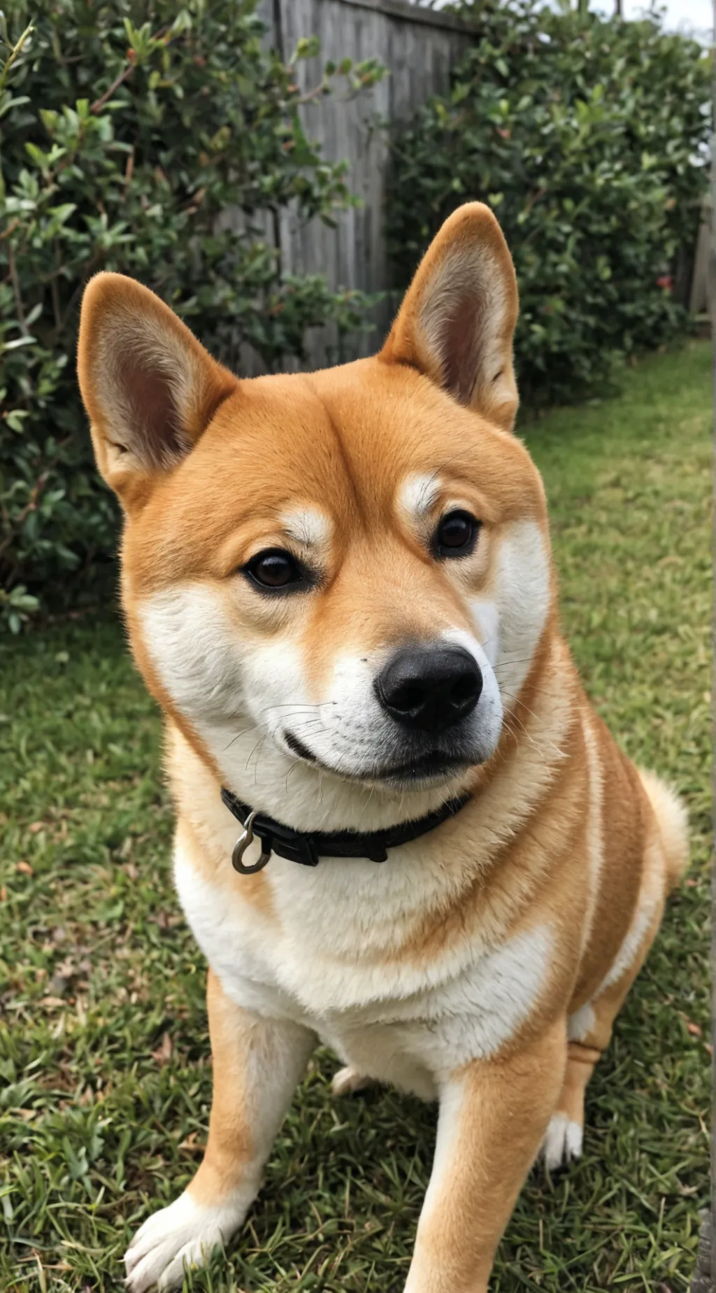ai character: shiba inu background