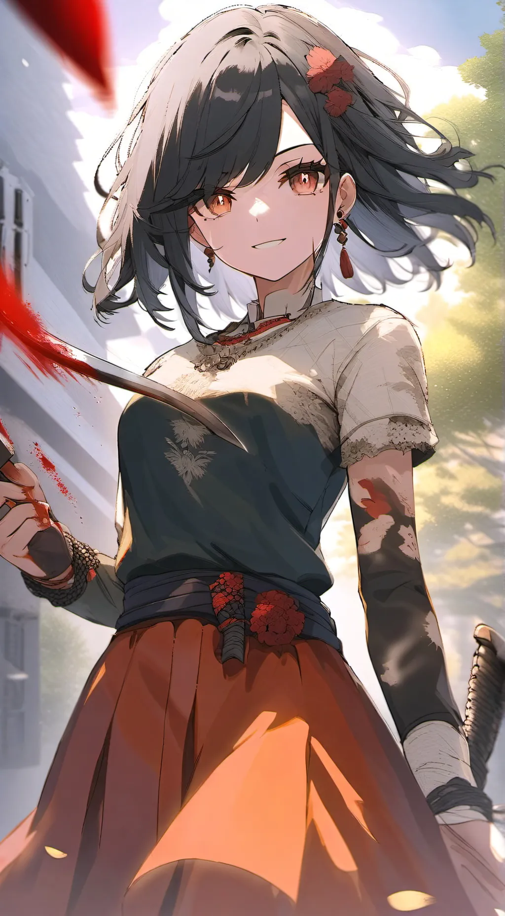 ai character: acosadora   background