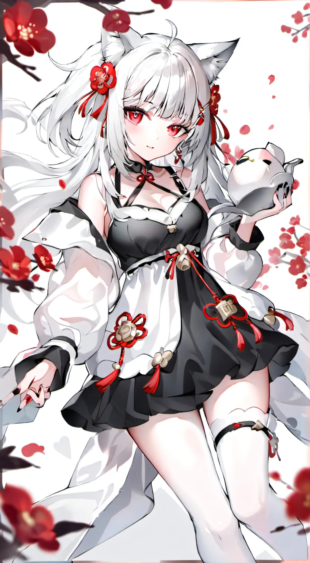 ai character: Random neko girl background