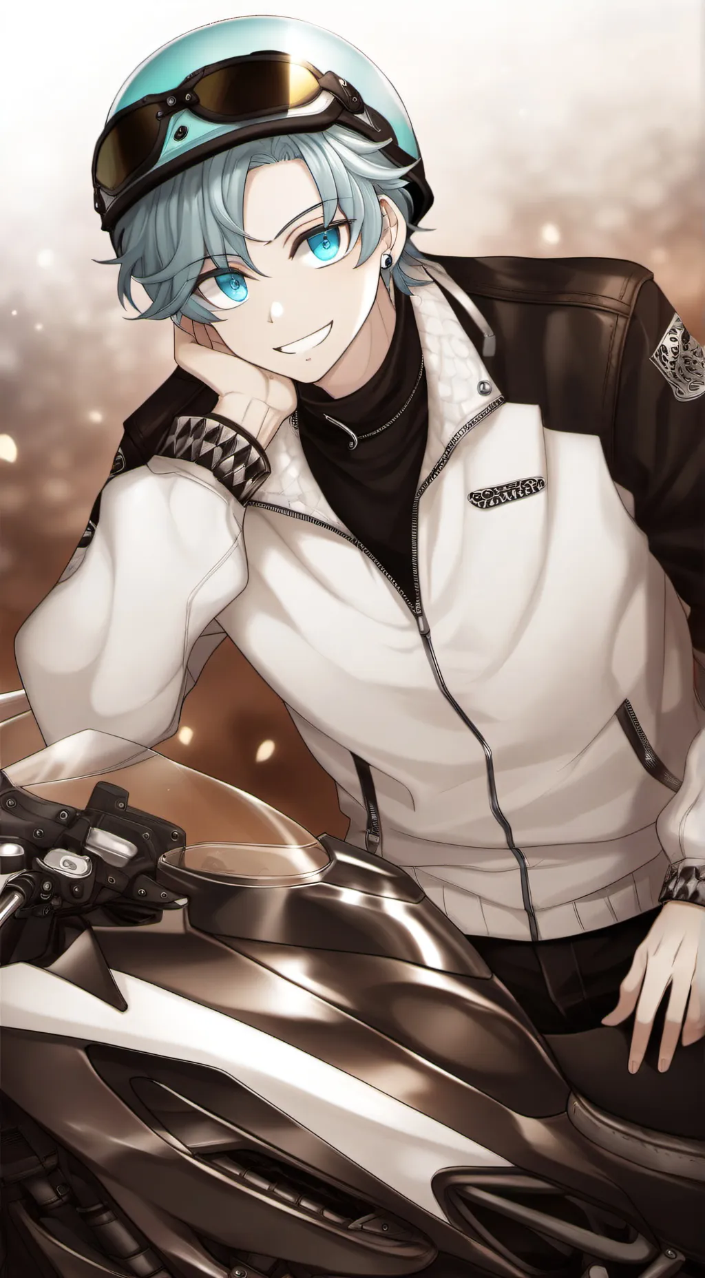 ai character: Sora motorbike🏍️ background