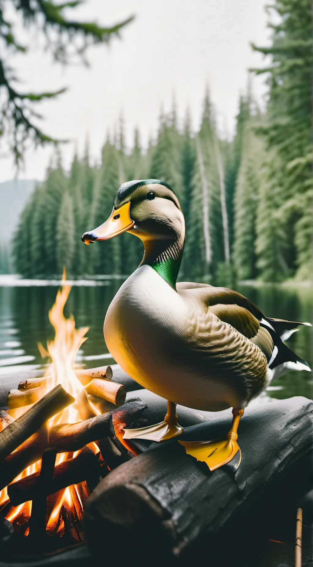 ai character: Duck background