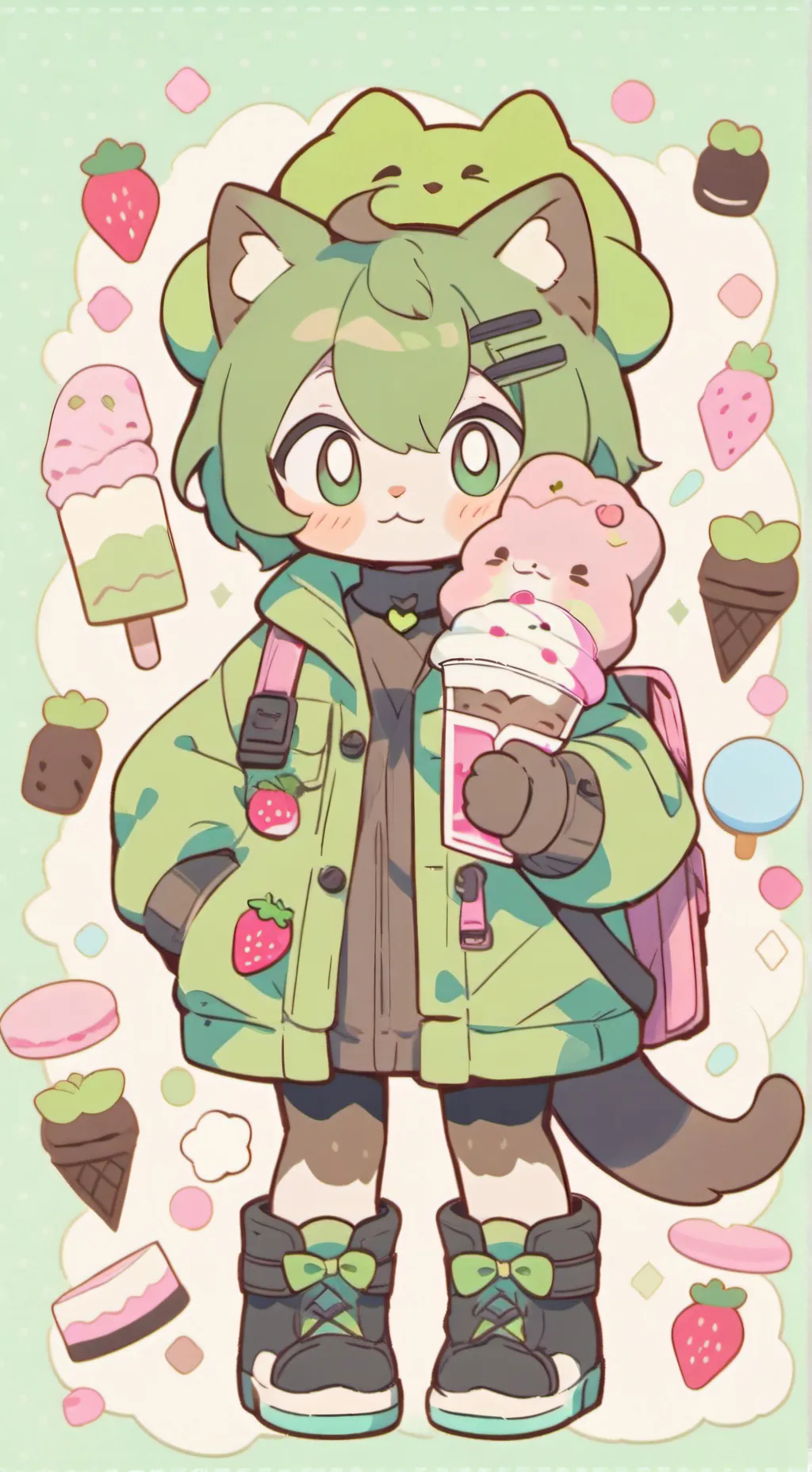 ai character: Eustace × Shelly background