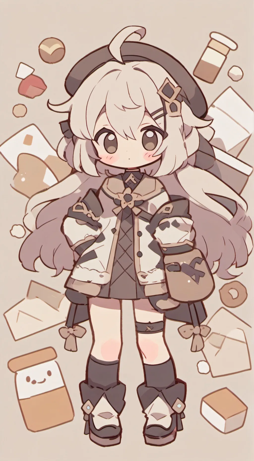 ai character: Chibi background