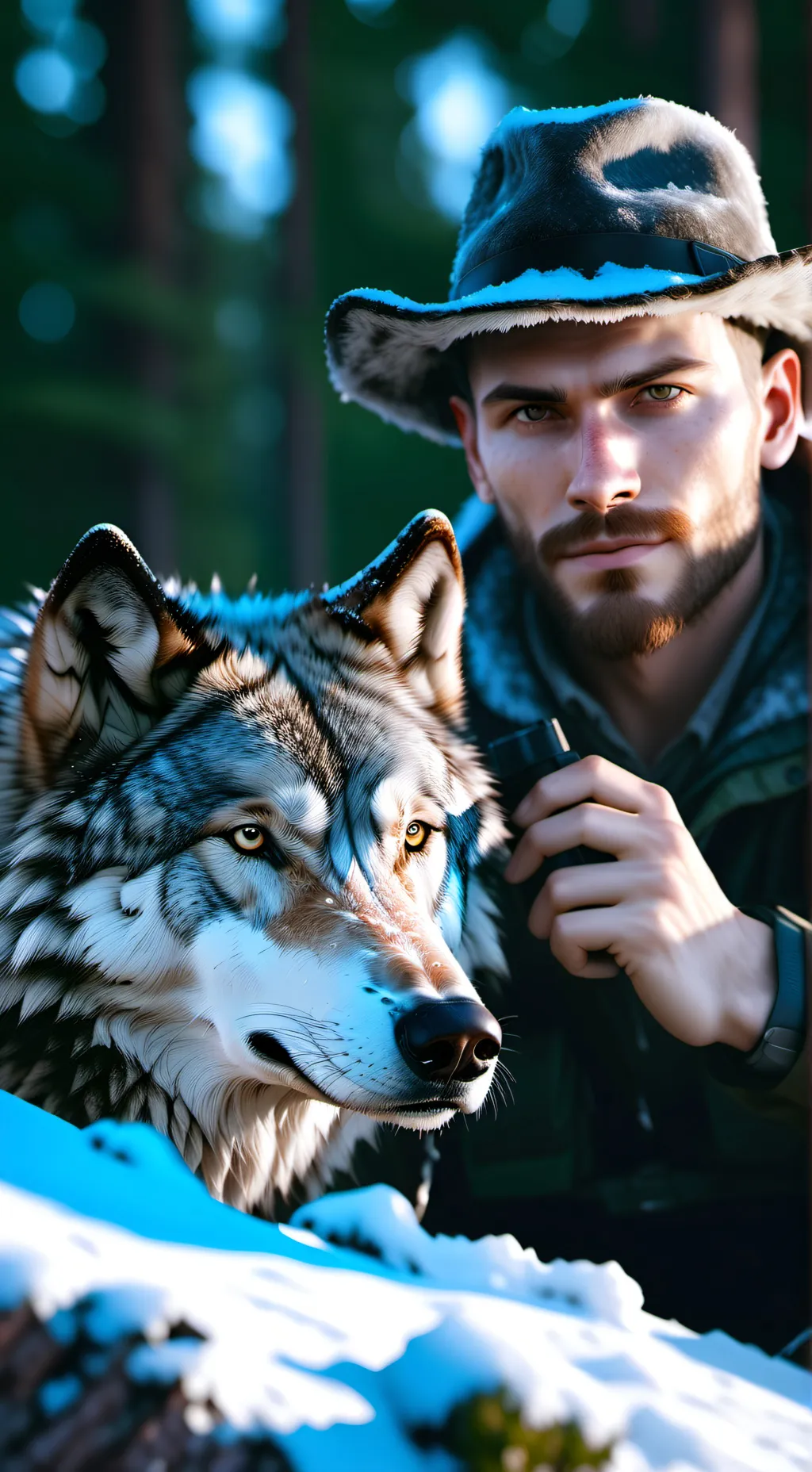 ai character: Hunter background