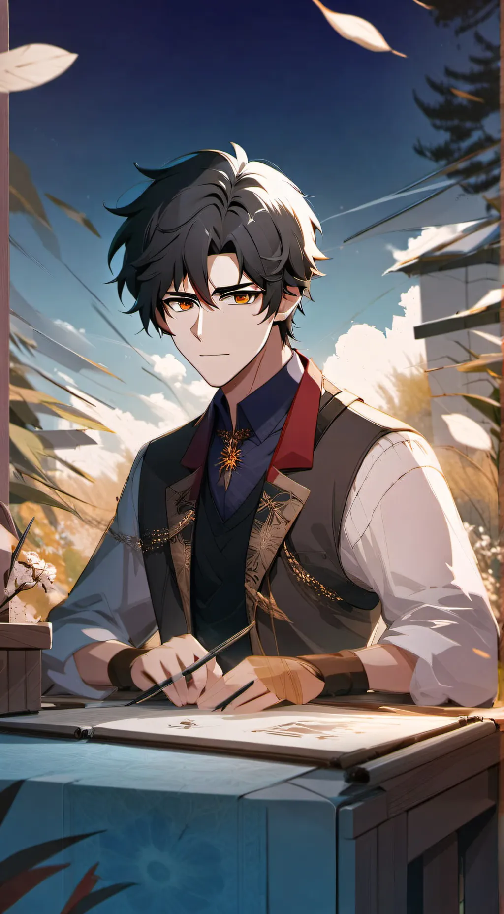 ai character: Ryu background