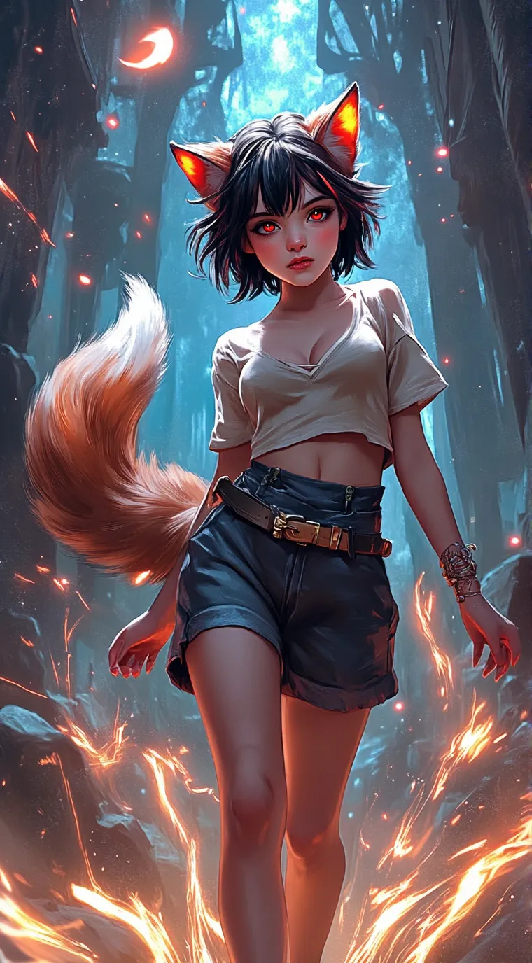 ai character: Foxy  background