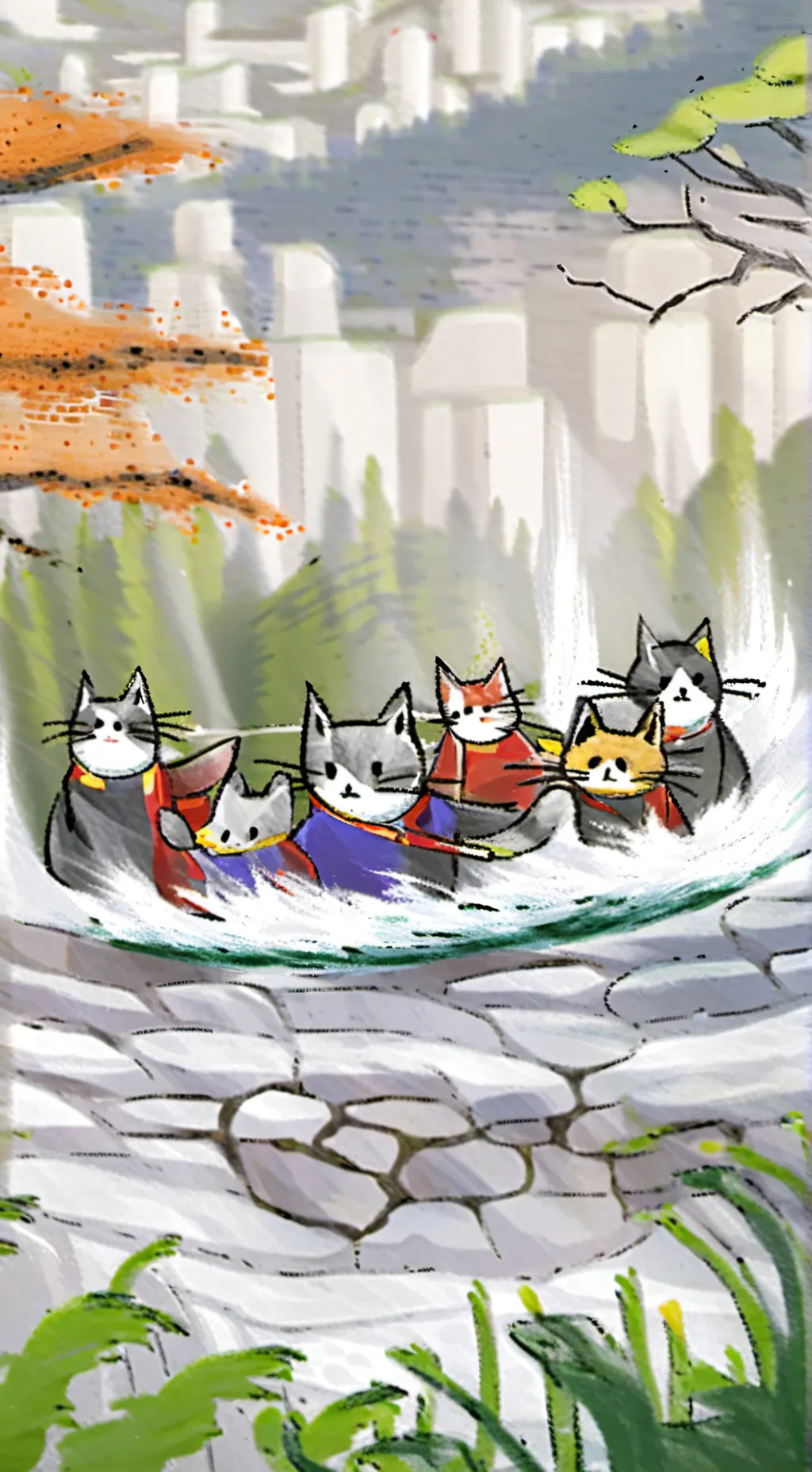 ai character: Super Cat Tales background