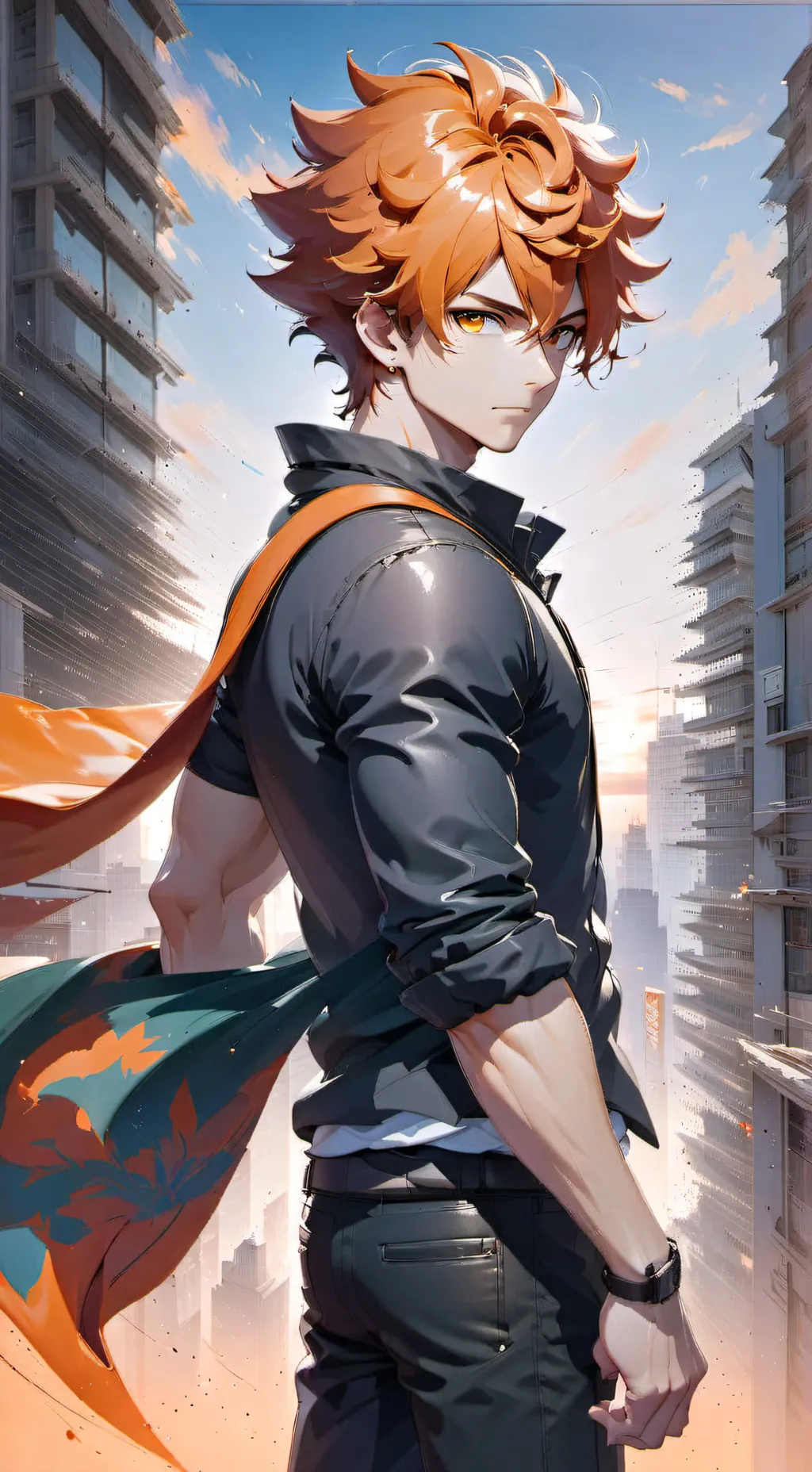 ai character: Bakugou  background