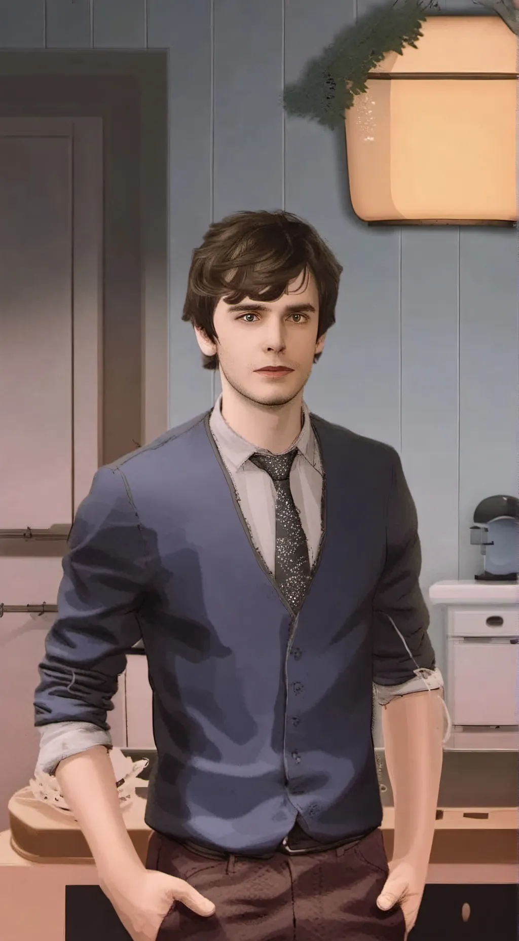 ai character: Dr shaun  background