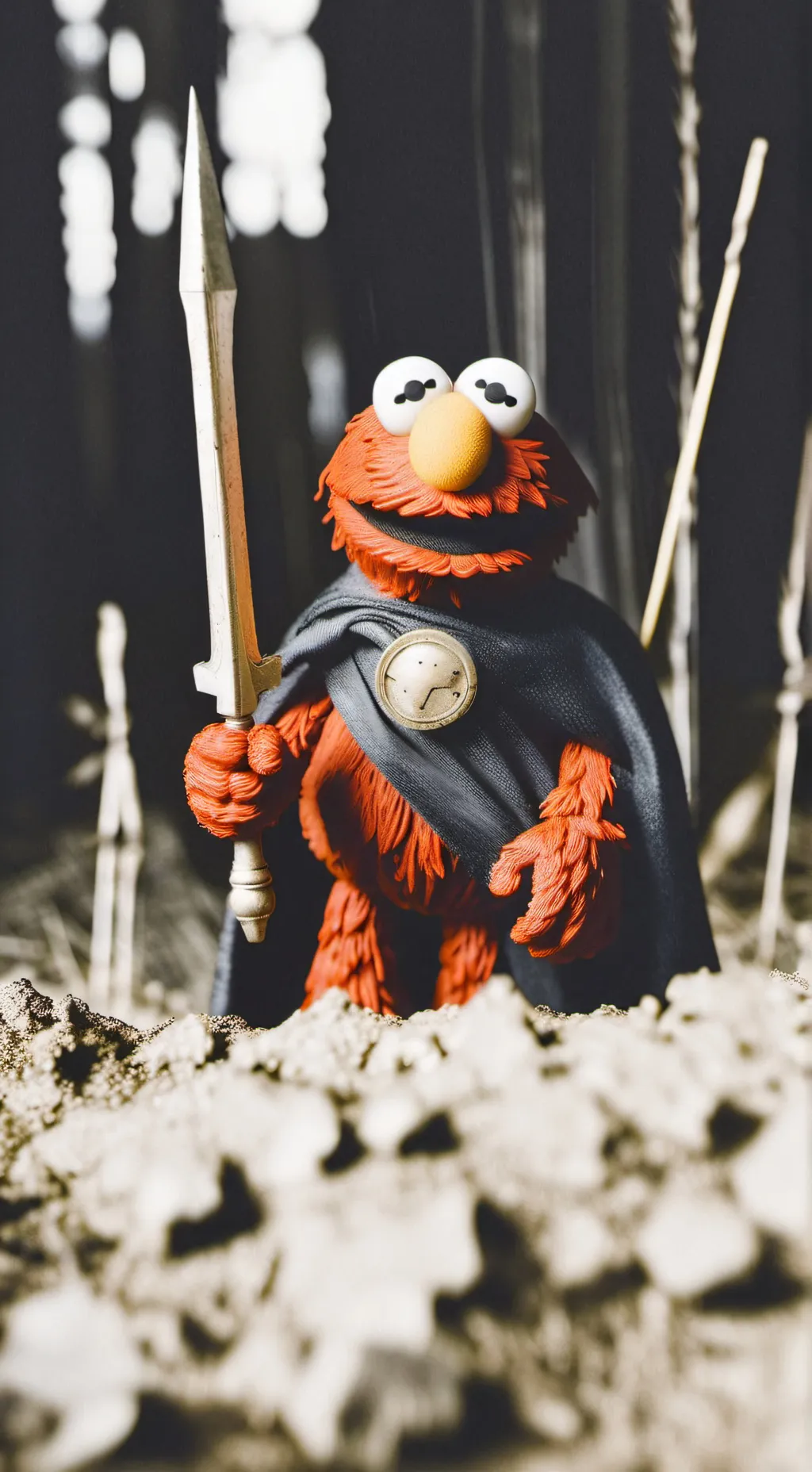 ai character: elmo background