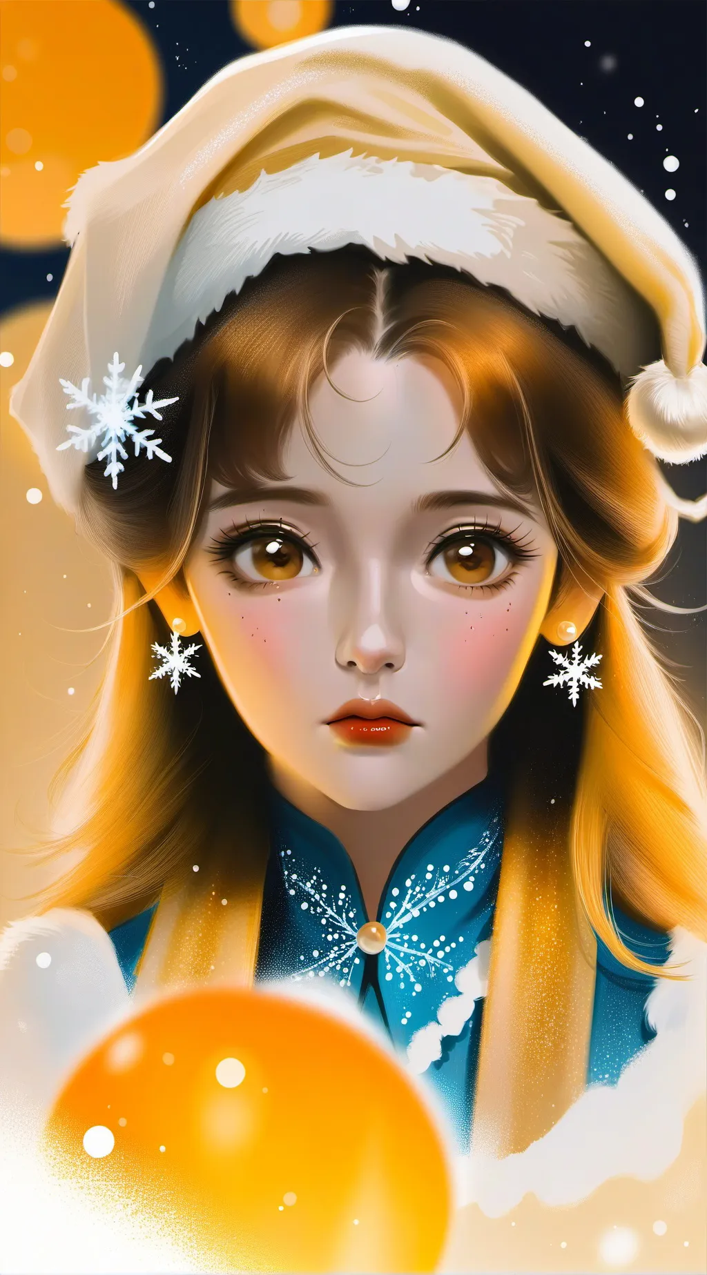 ai character: Mha chirstmas background