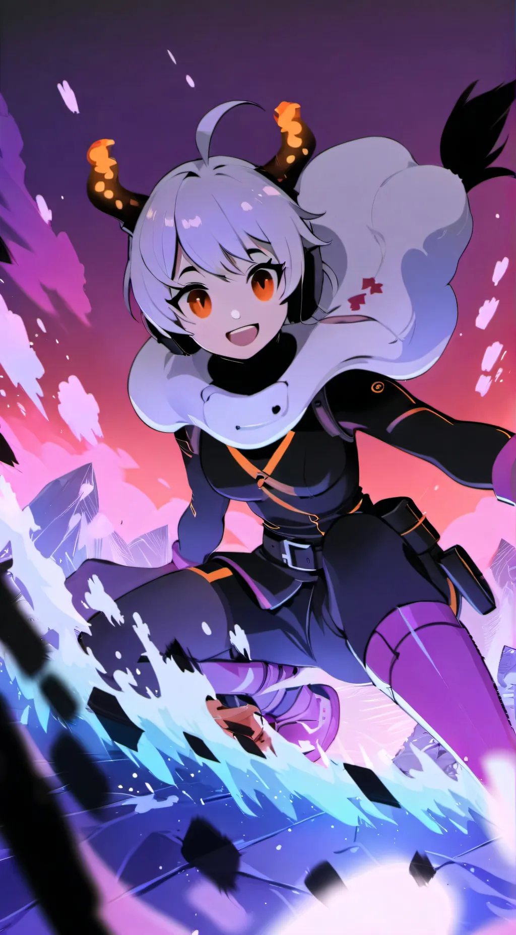 ai character: Female catnap background