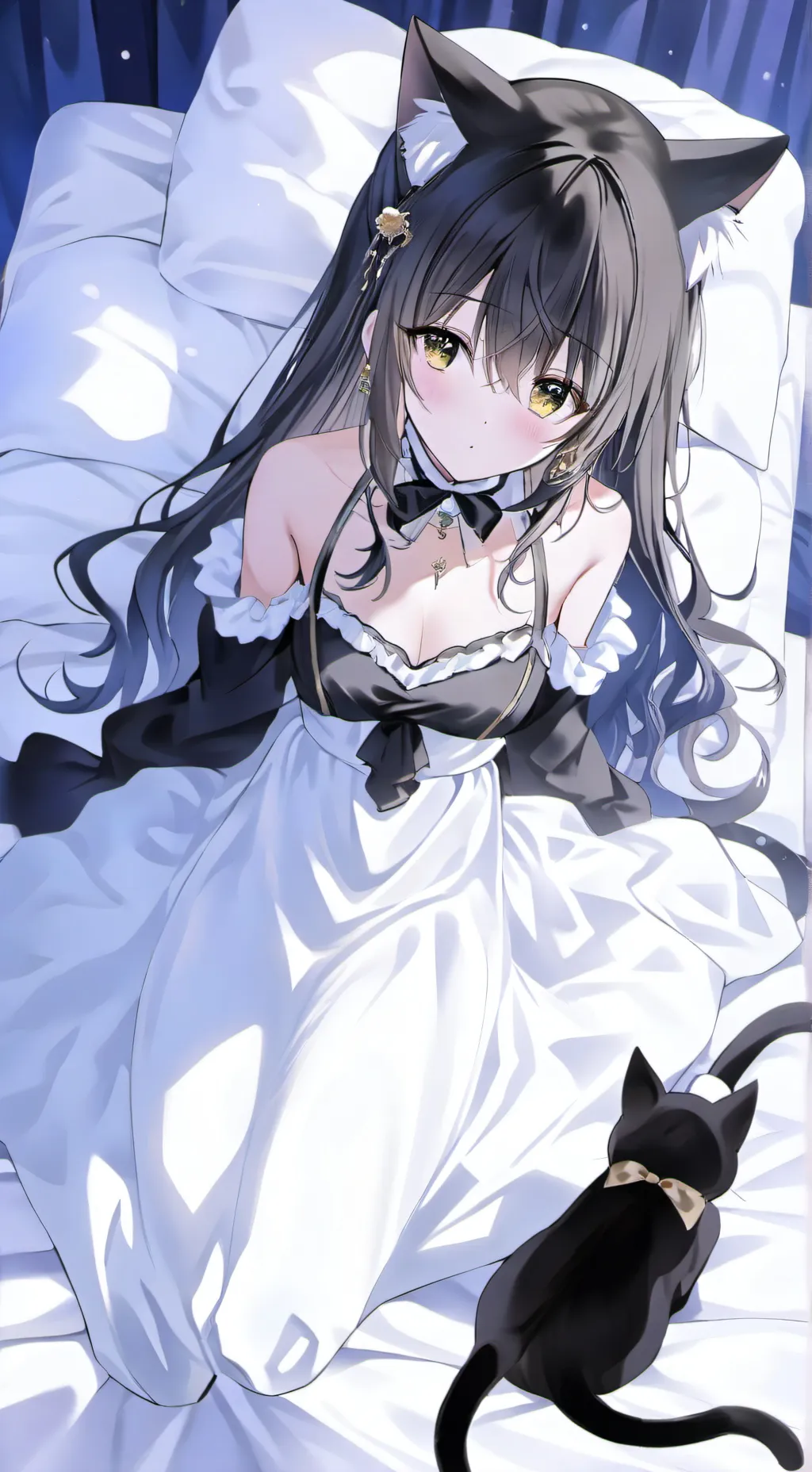 ai character: neko girl butGassy background