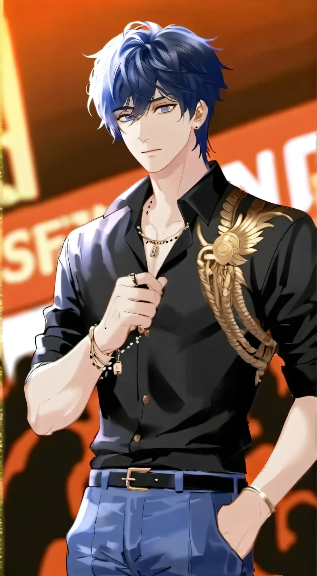 ai character: Janiel 💙 background