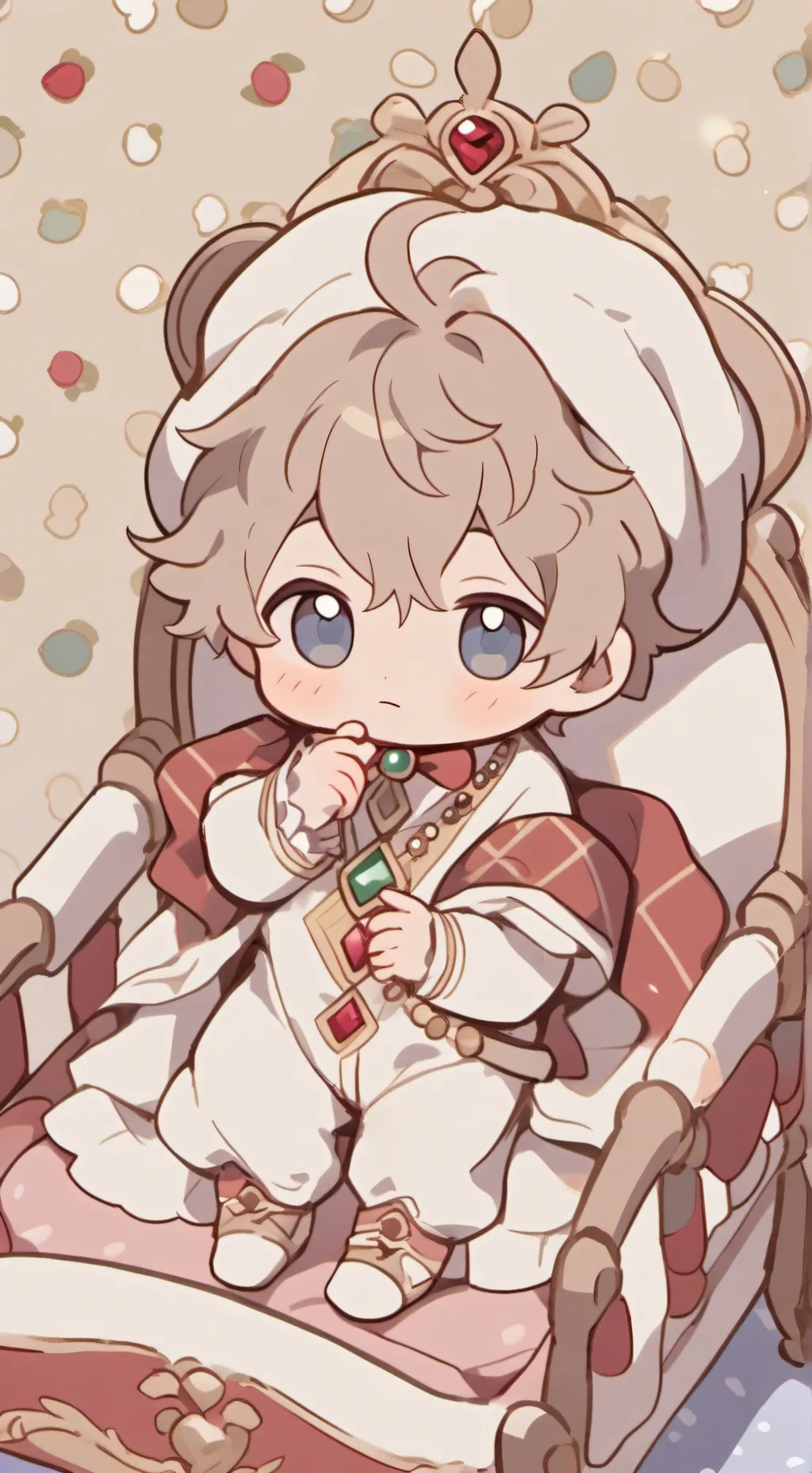 ai character: Very naughty baby background