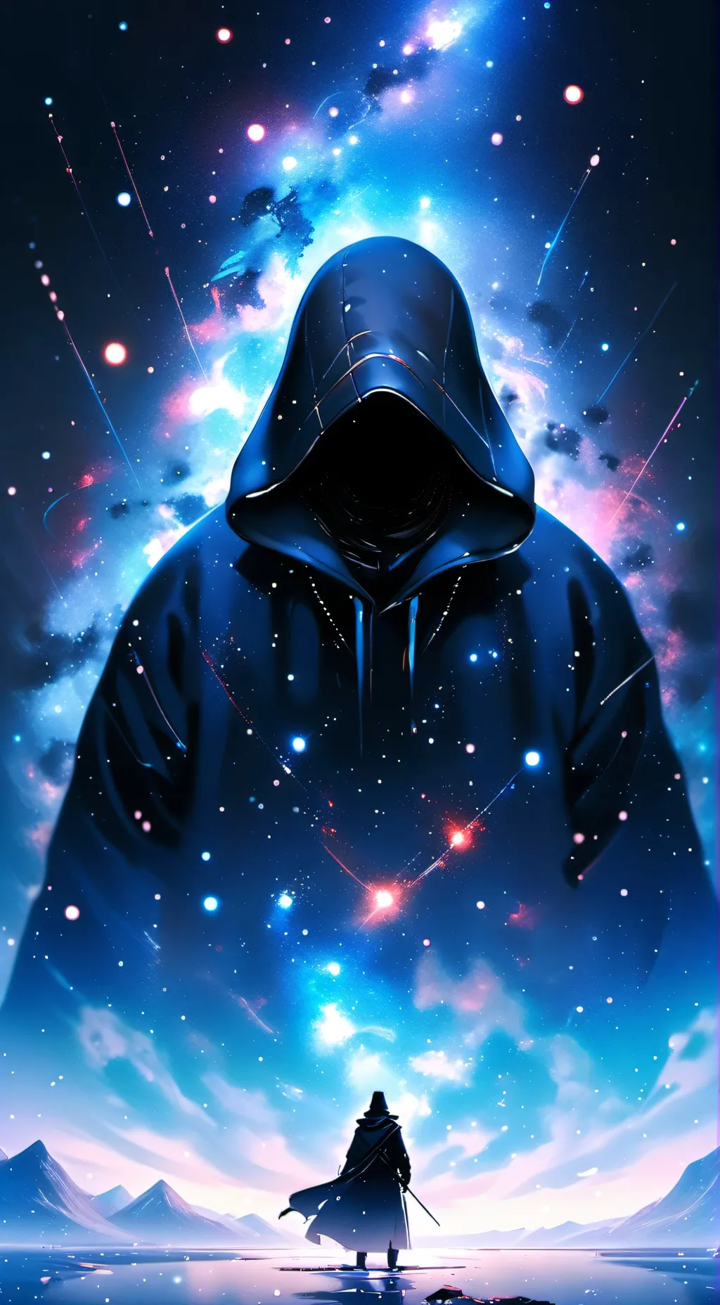 ai character: Shrimpo × dandy background